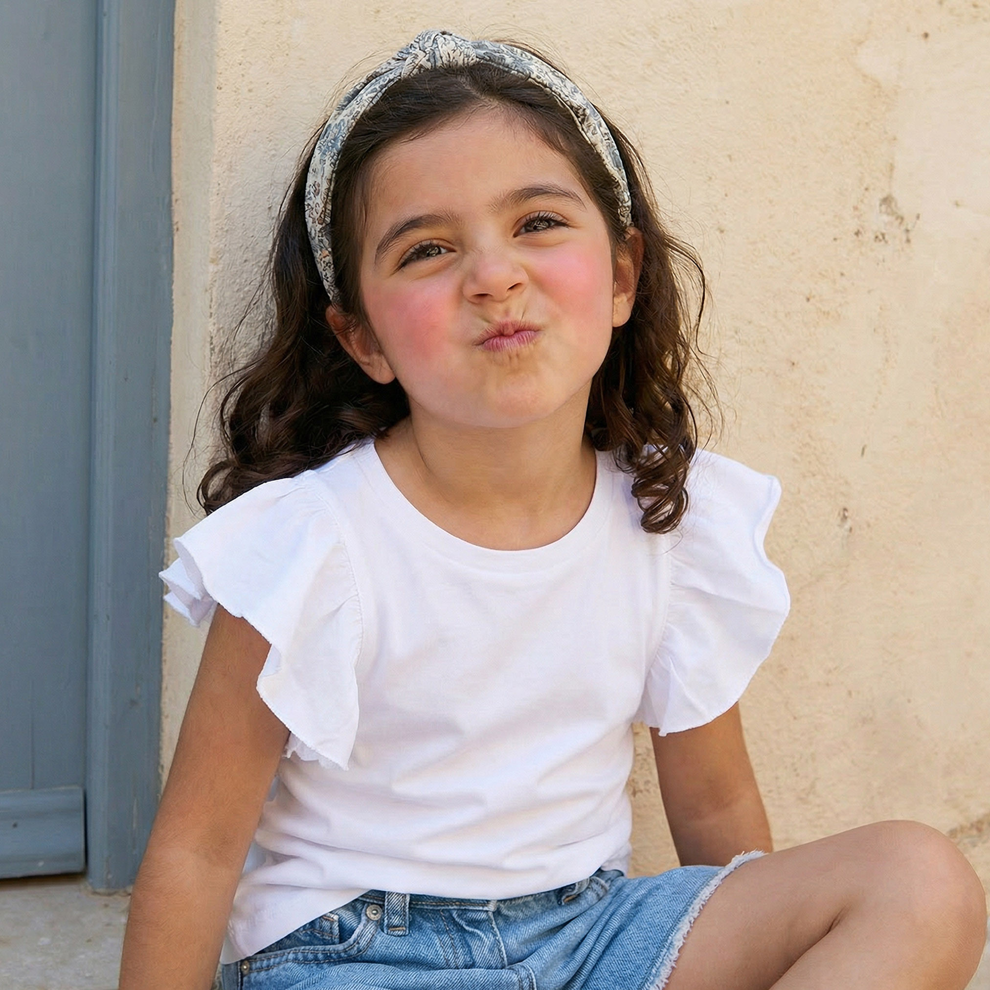 Juniors Solid Top with Ruffle Sleeves - Set of 2-girls-clothing-tshirts-image-5