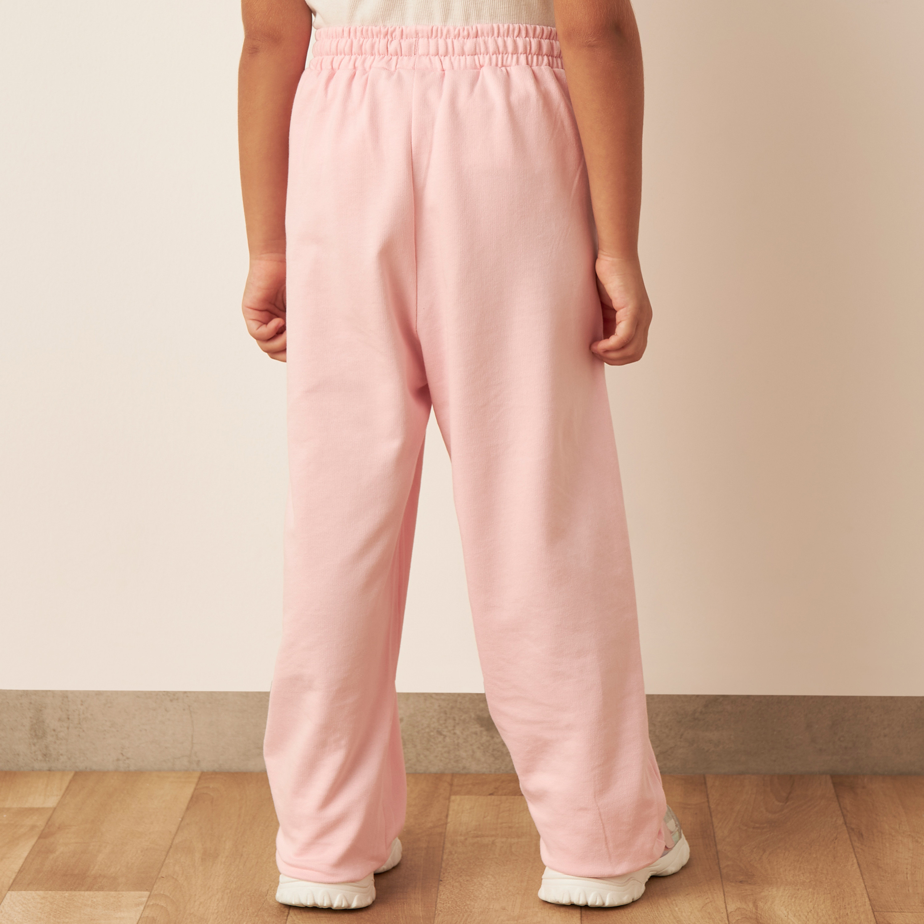 بنطلون سادة بجيوب ورباط إغلاق من جونيورز-baby-girls-clothing-bottoms-trousers-image-3
