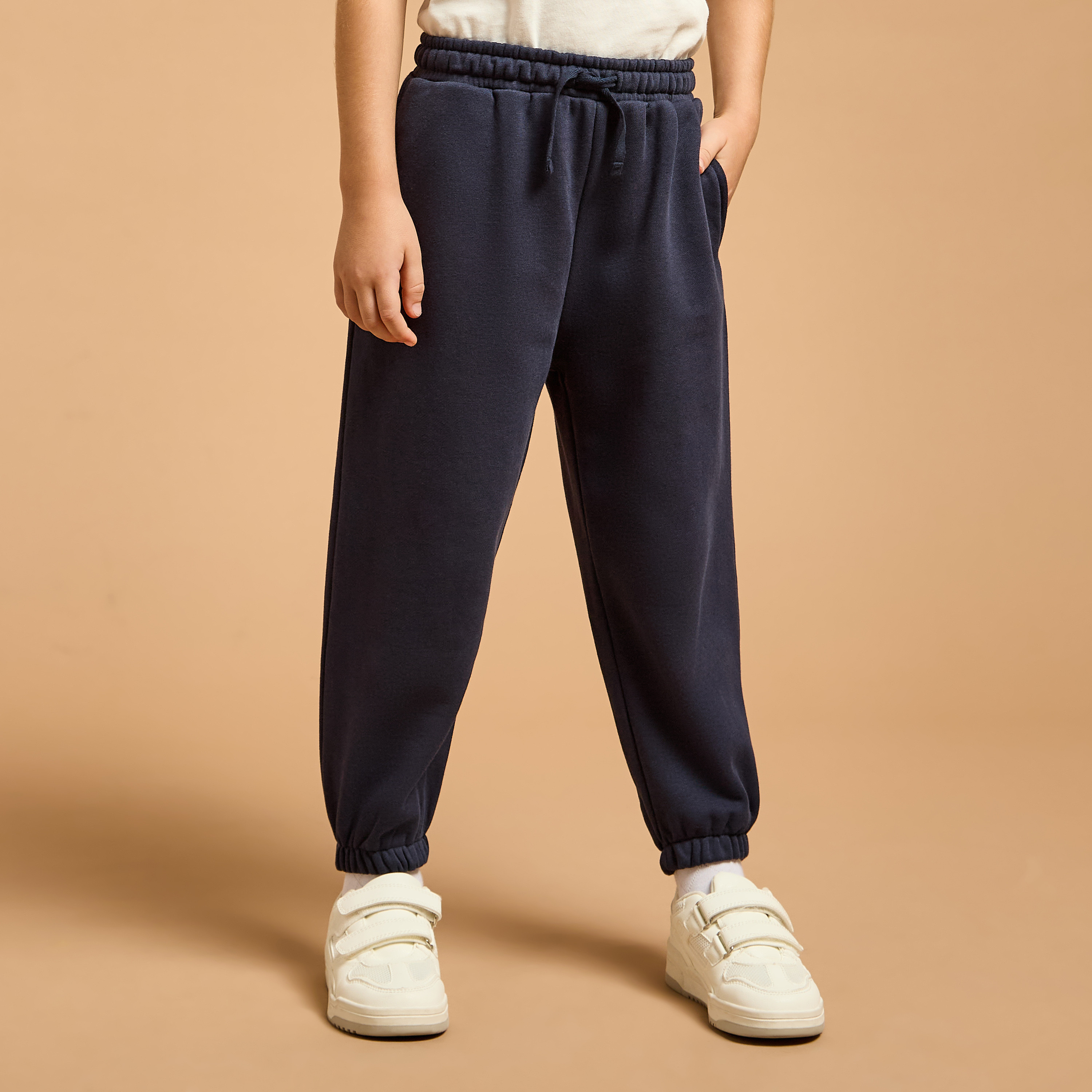 Juniors Solid Joggers with Drawstring Closure and Pockets-baby-girls-clothing-bottoms-joggersandtrackpants-image-1