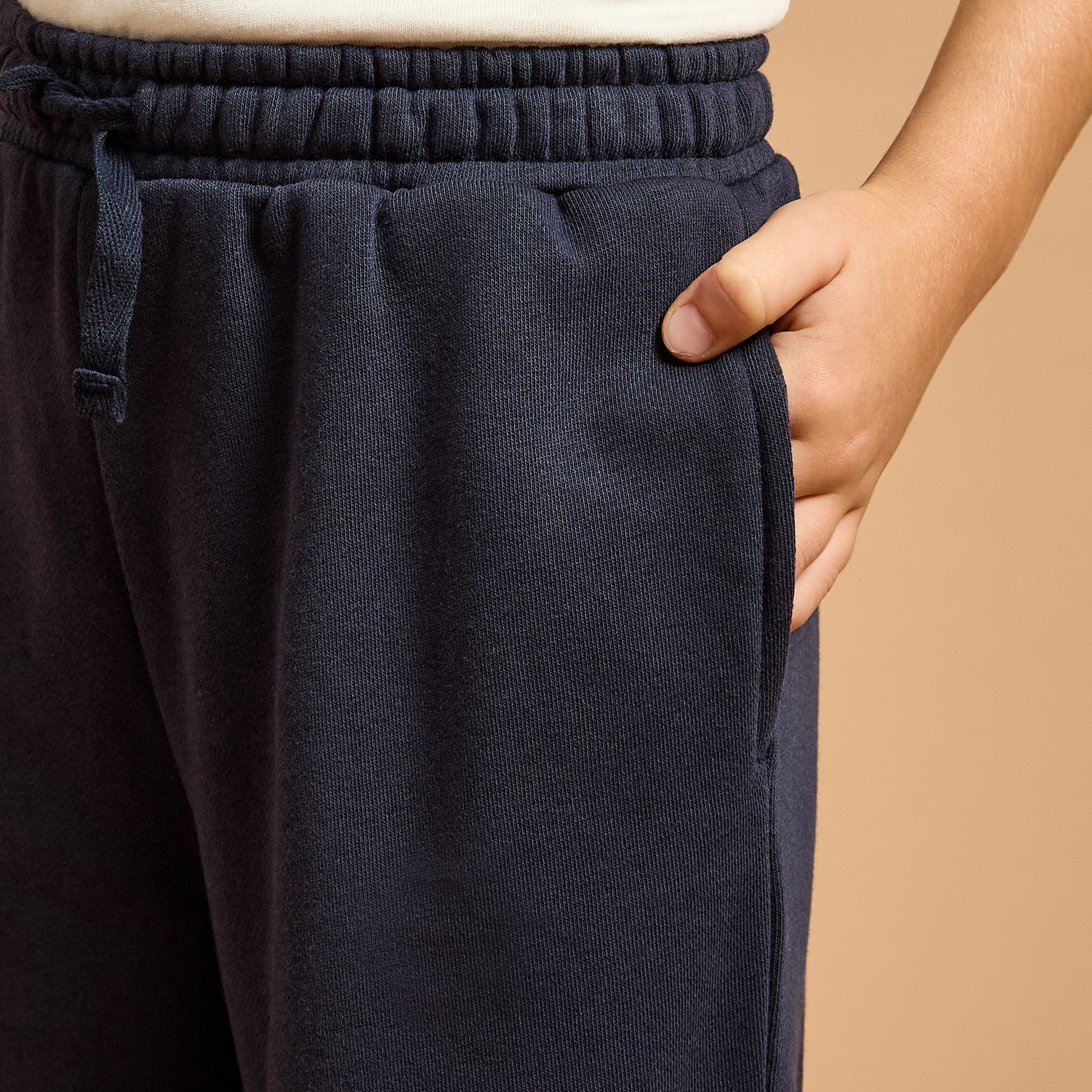 Juniors Solid Joggers with Drawstring Closure and Pockets-baby-girls-clothing-bottoms-joggersandtrackpants-image-4