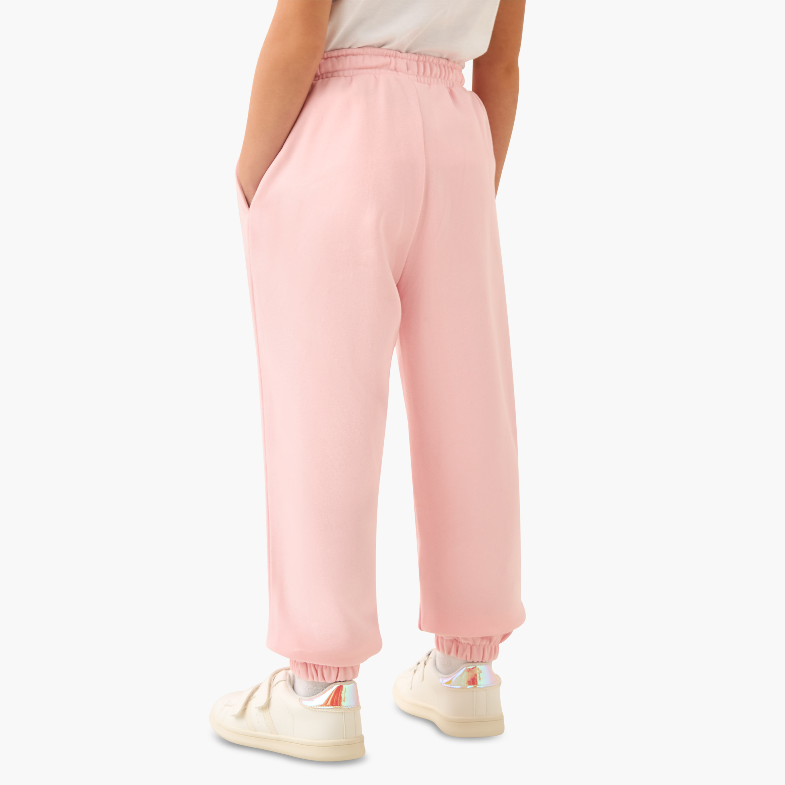Juniors Solid Joggers with Drawstring Closure and Pockets-girls-clothing-bottoms-joggersandtrackpants-image-3