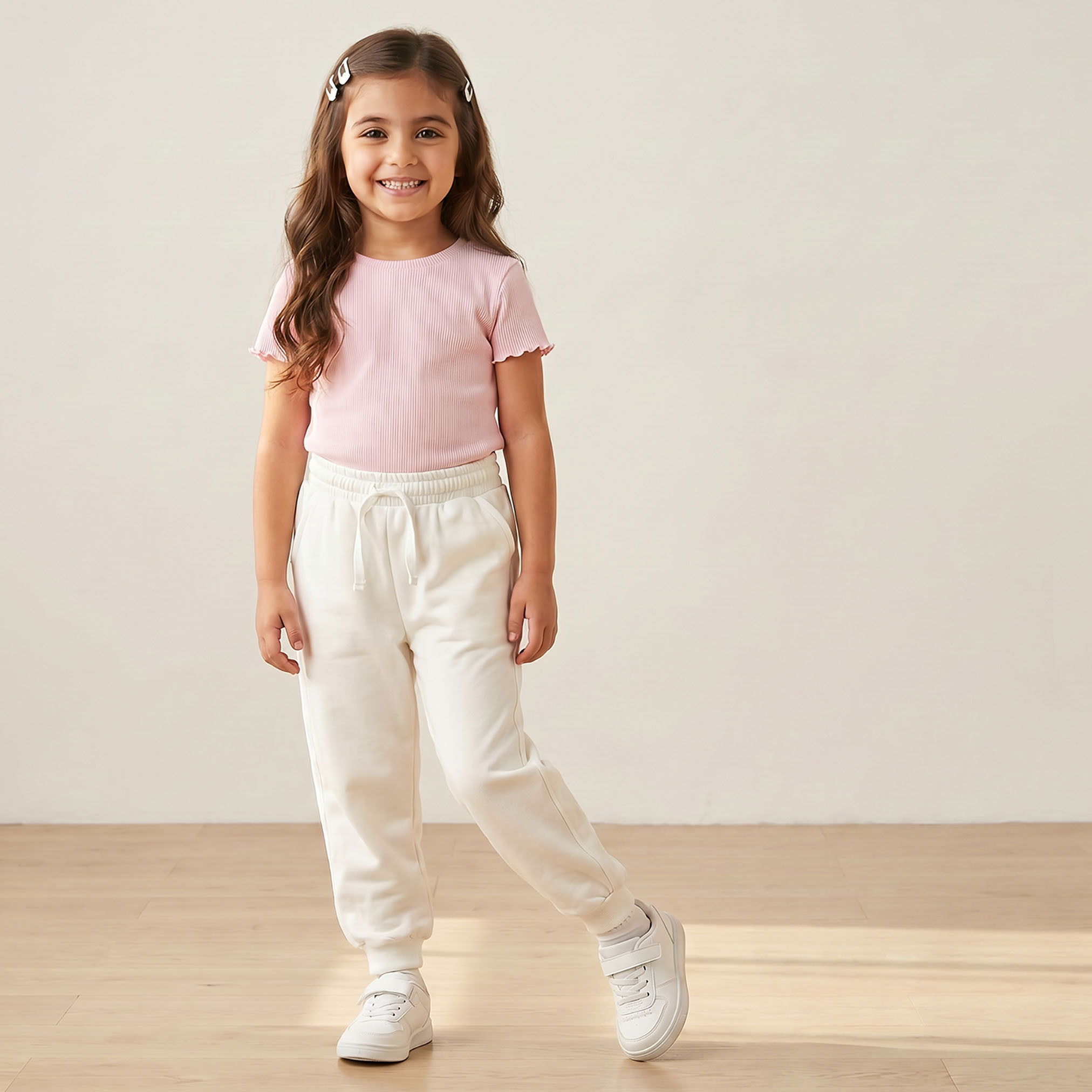 بنطلون رياضي بخصر مطاطي وحبال ضبط مع جيوب من جونيورز-girls-clothing-bottoms-joggersandtrackpants-image-5