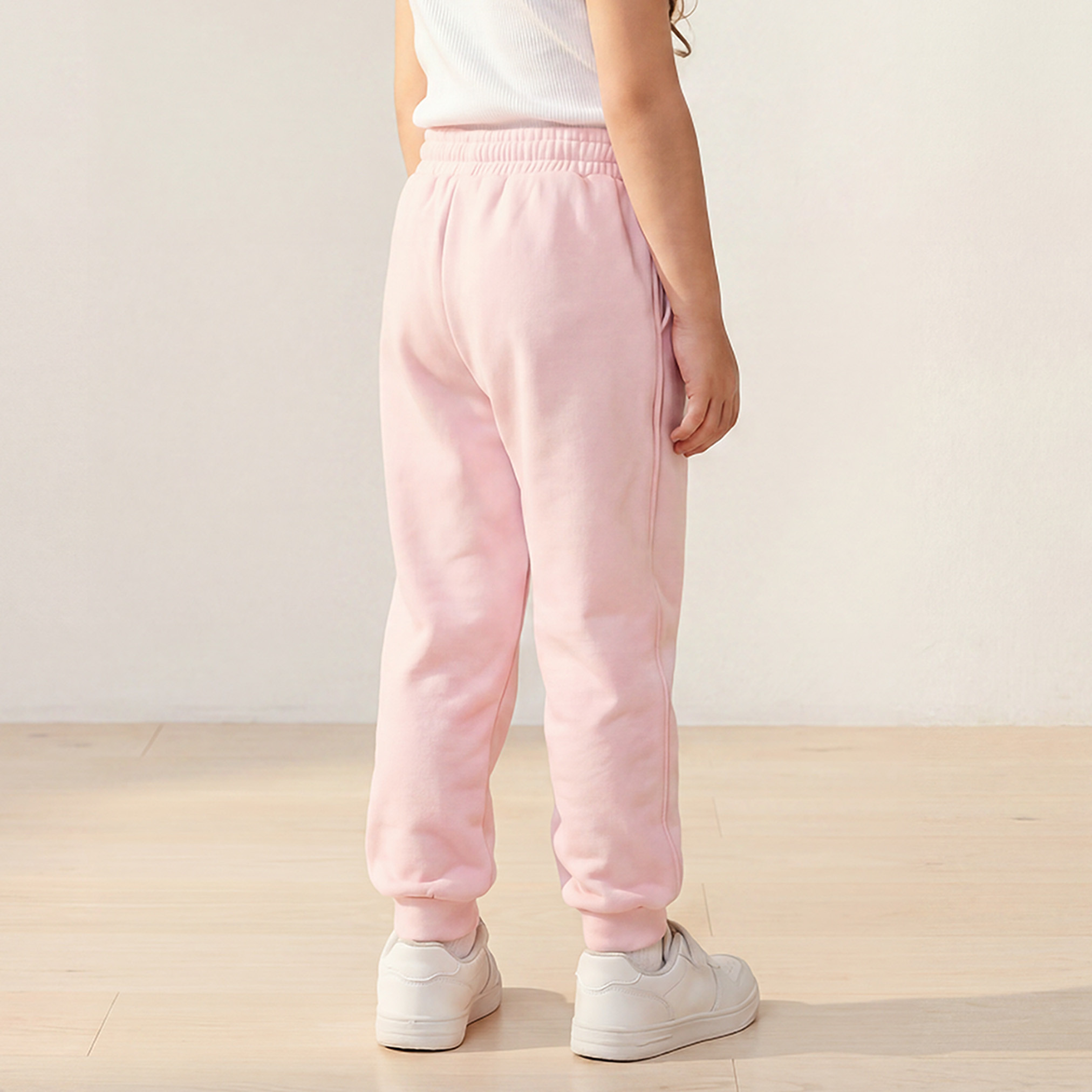 Juniors Elasticated Drawstring Joggers with Pockets-girls-clothing-schoolwear-bottoms-joggers-image-3