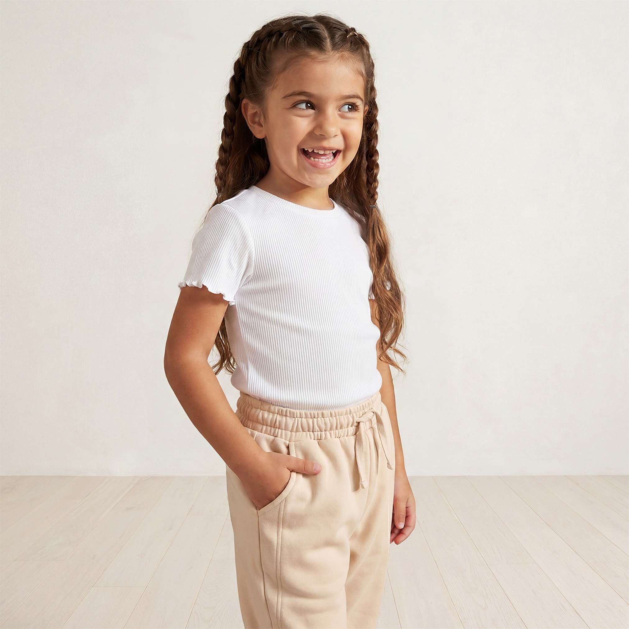 Juniors Elasticated Drawstring Joggers with Pockets-girls-clothing-schoolwear-bottoms-joggers-image-5