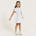 Juniors Solid Polo Dress with Short Sleeves and Button Closure-Dresses%2C Gowns and Frocks-thumbnail-1