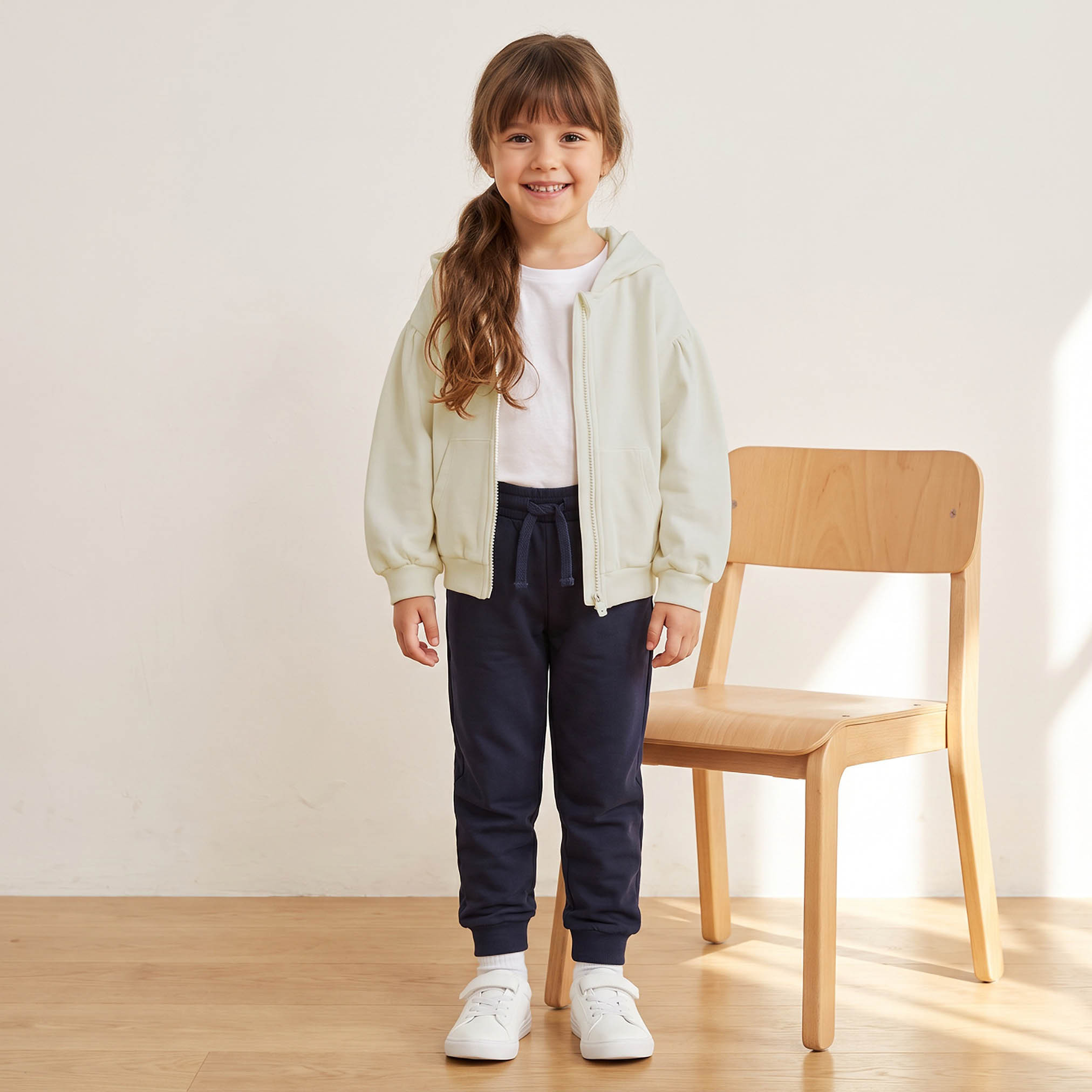 Juniors Hooded Sweatshirt with Long Sleeves-girls-clothing-sweatshirts-image-2