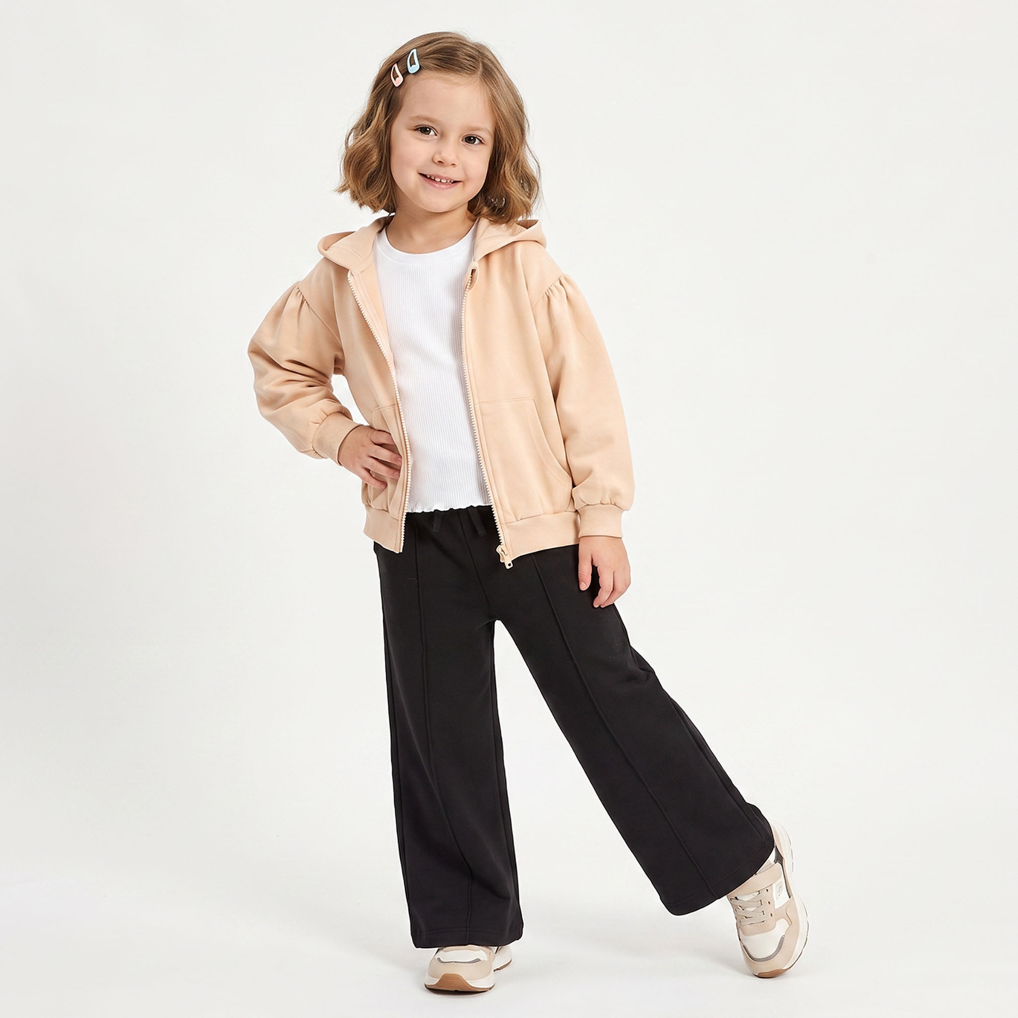 Juniors Hooded Sweatshirt with Long Sleeves-girls-clothing-sweatshirts-image-2
