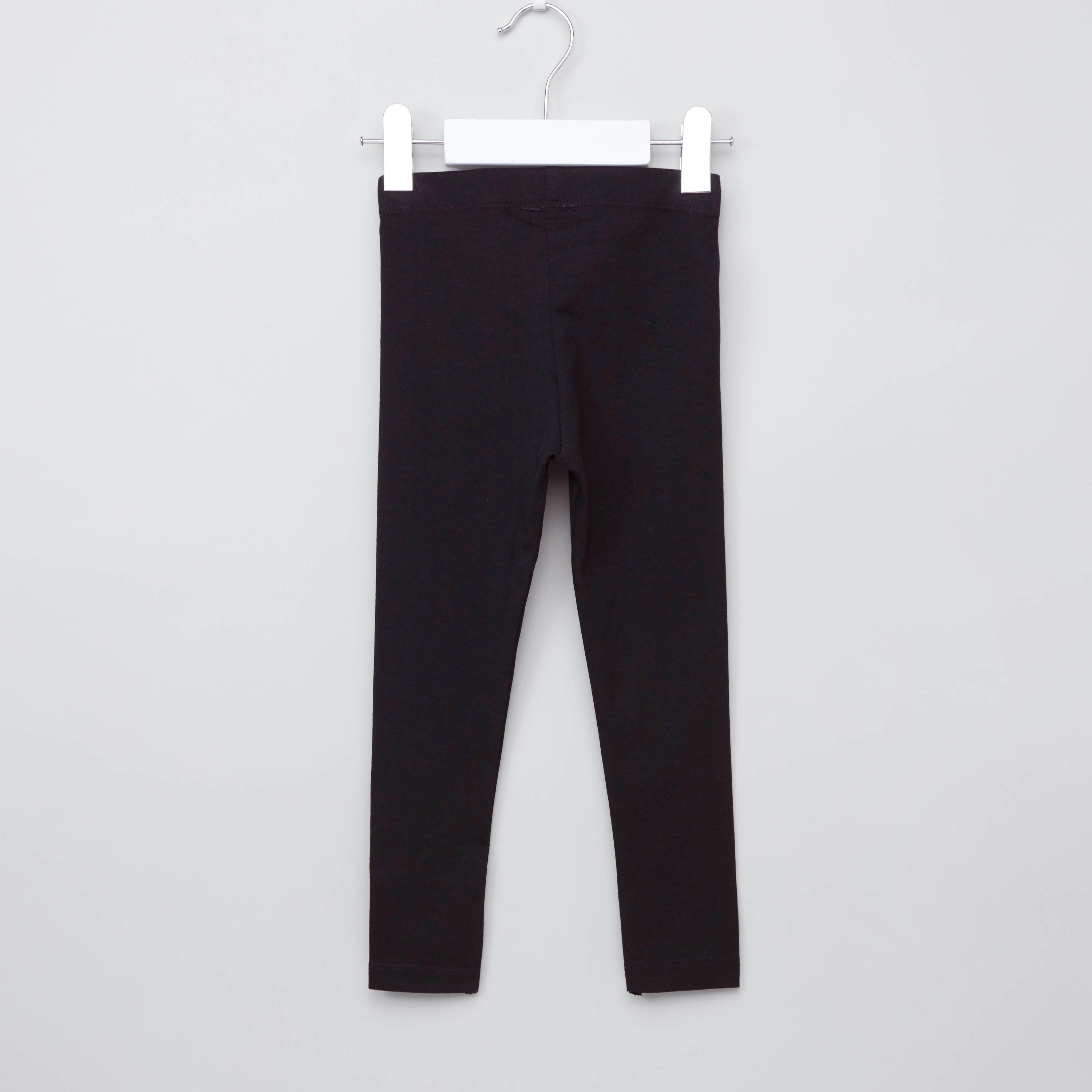 بنطلون ليقنز سادة بخصر مطاطي من جونيورز - طقم من قطعتين-baby-girls-clothing-bottoms-leggings-image-6
