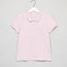Juniors Polo Neck T-shirt with Short Sleeves-T Shirts-thumbnailMobile-0