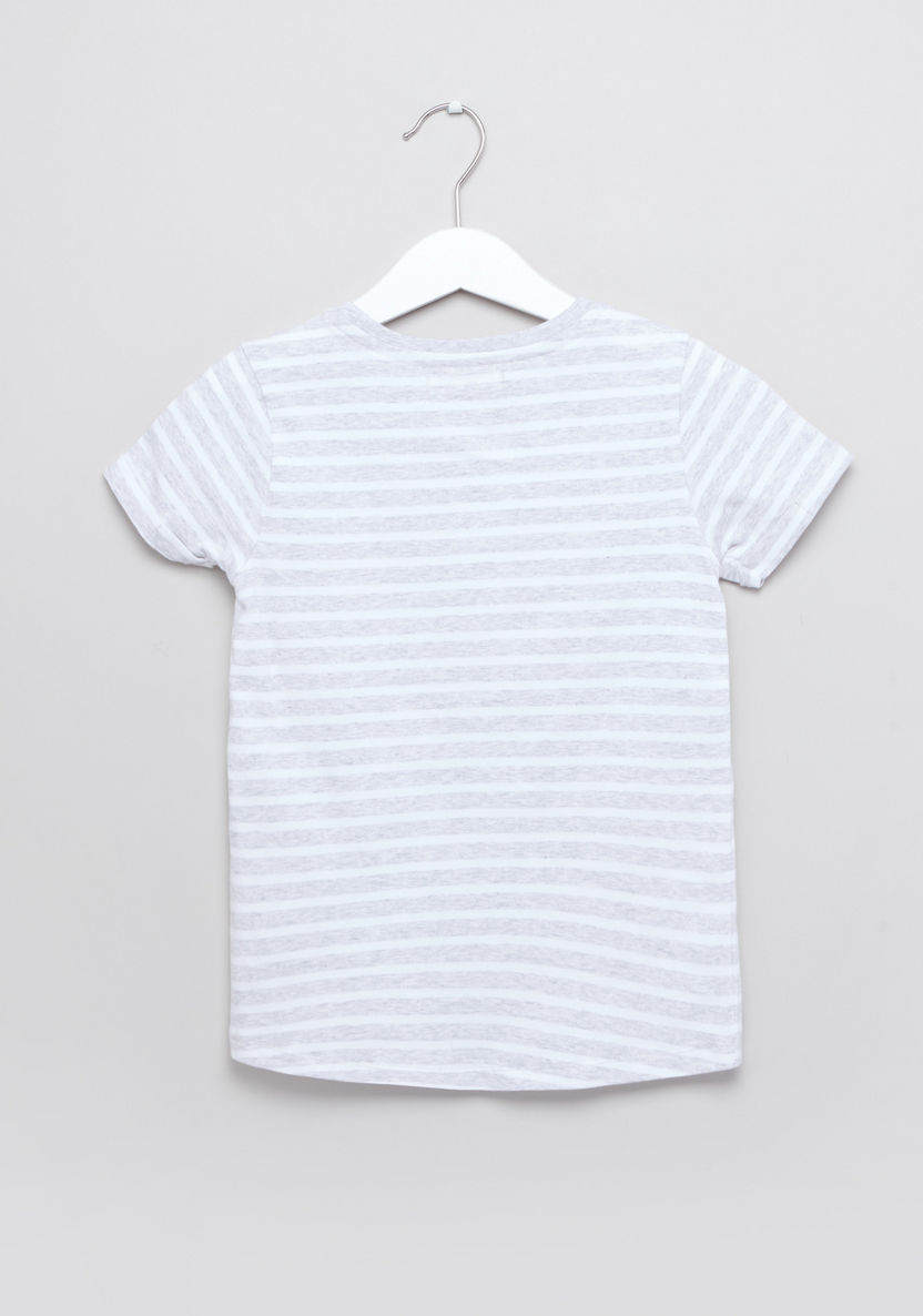 Juniors Round Neck Short Sleeves T-shirt - Set of 2-T Shirts-image-3
