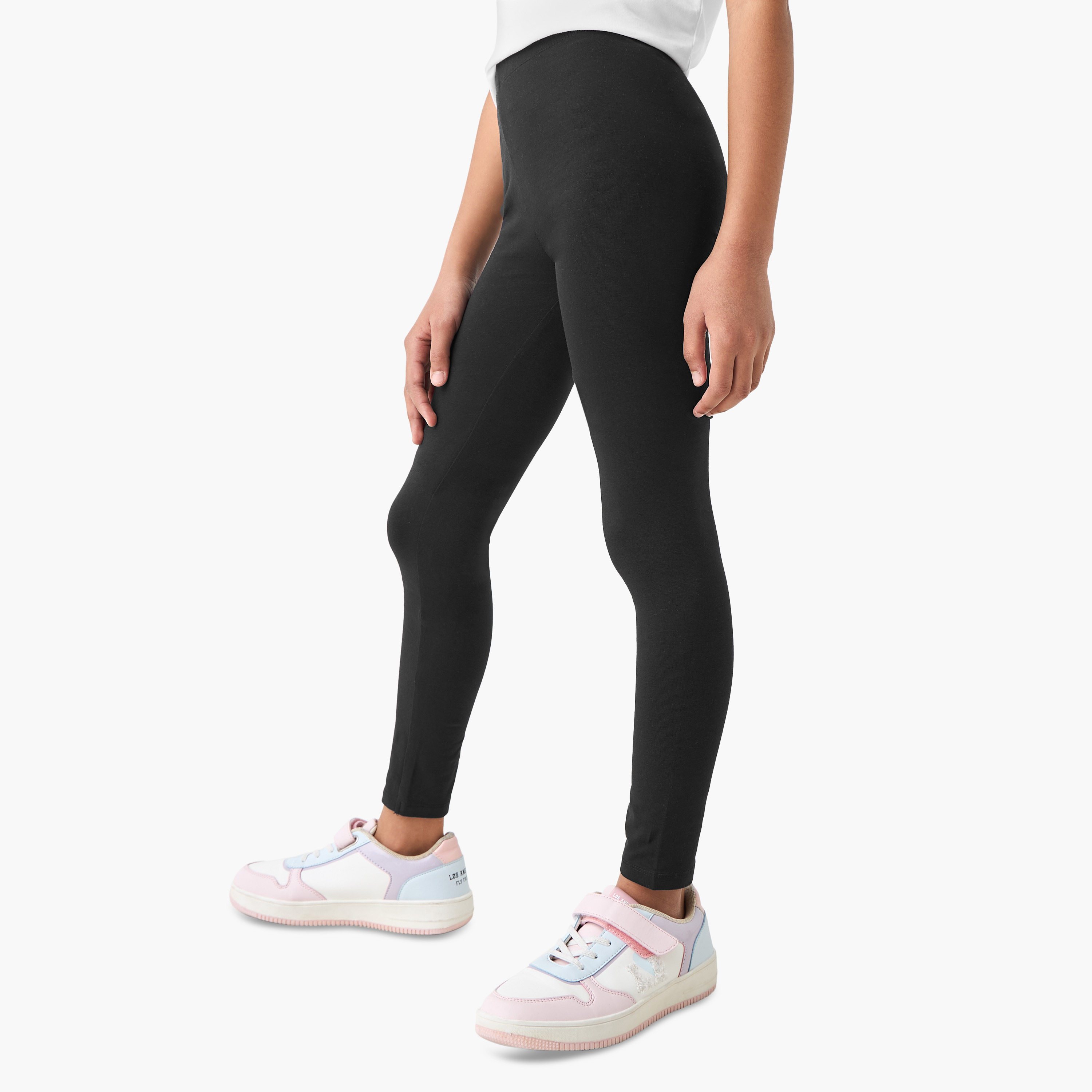 بنطلون ليقنز  بخصر مطّاطي من جونيورز-girls-clothing-bottoms-leggings-image-1
