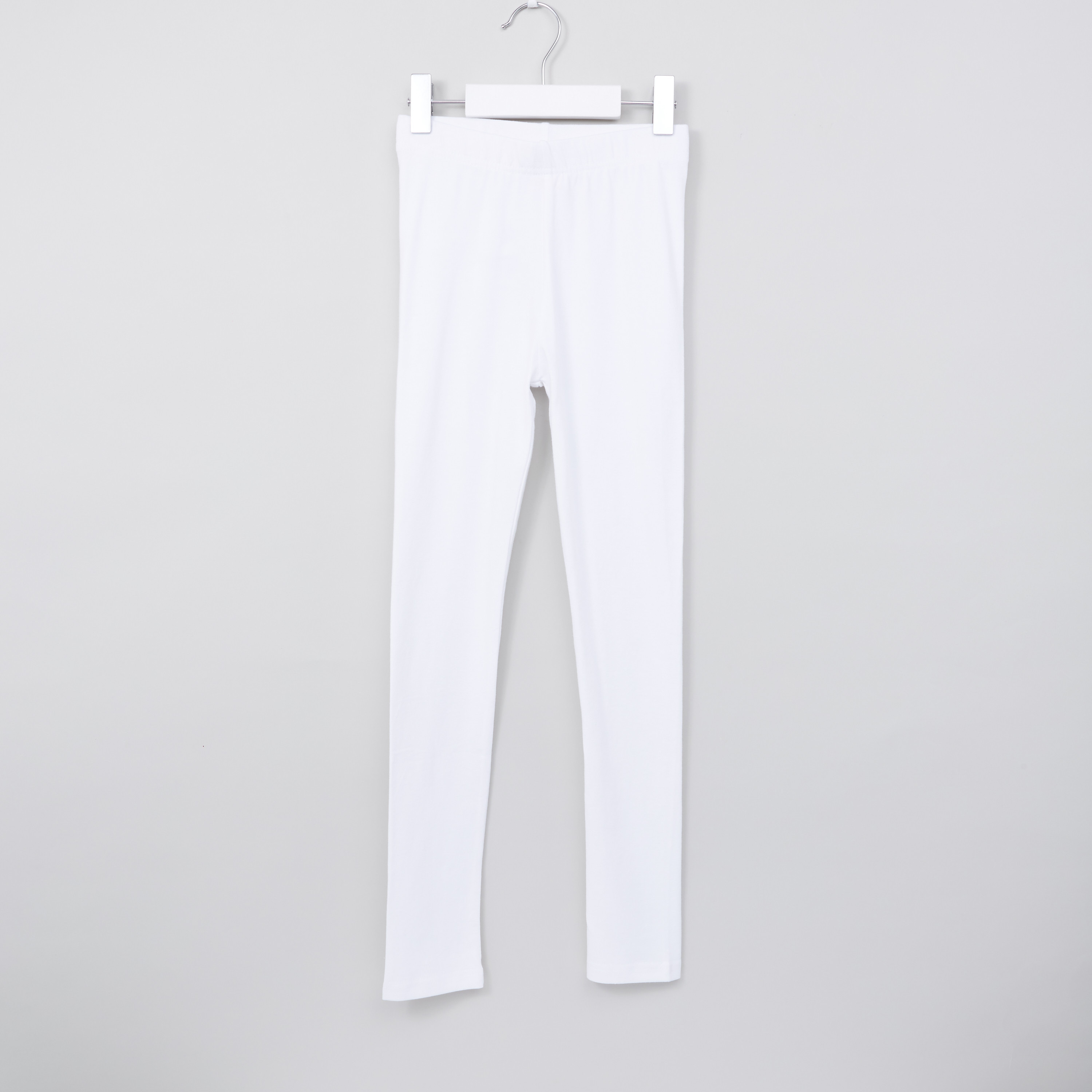 Juniors Knitted Full Length Leggings with Elasticated Waistband-girls-clothing-bottoms-leggings-image-1