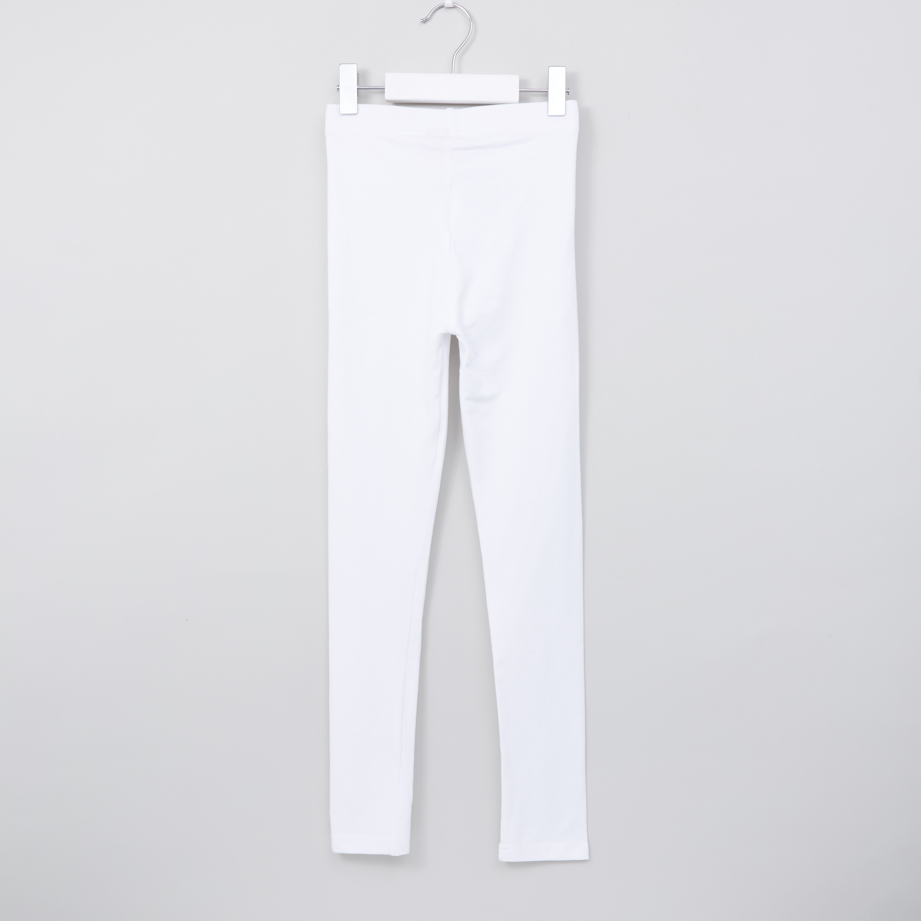 Juniors Knitted Full Length Leggings with Elasticated Waistband-girls-clothing-bottoms-leggings-image-3