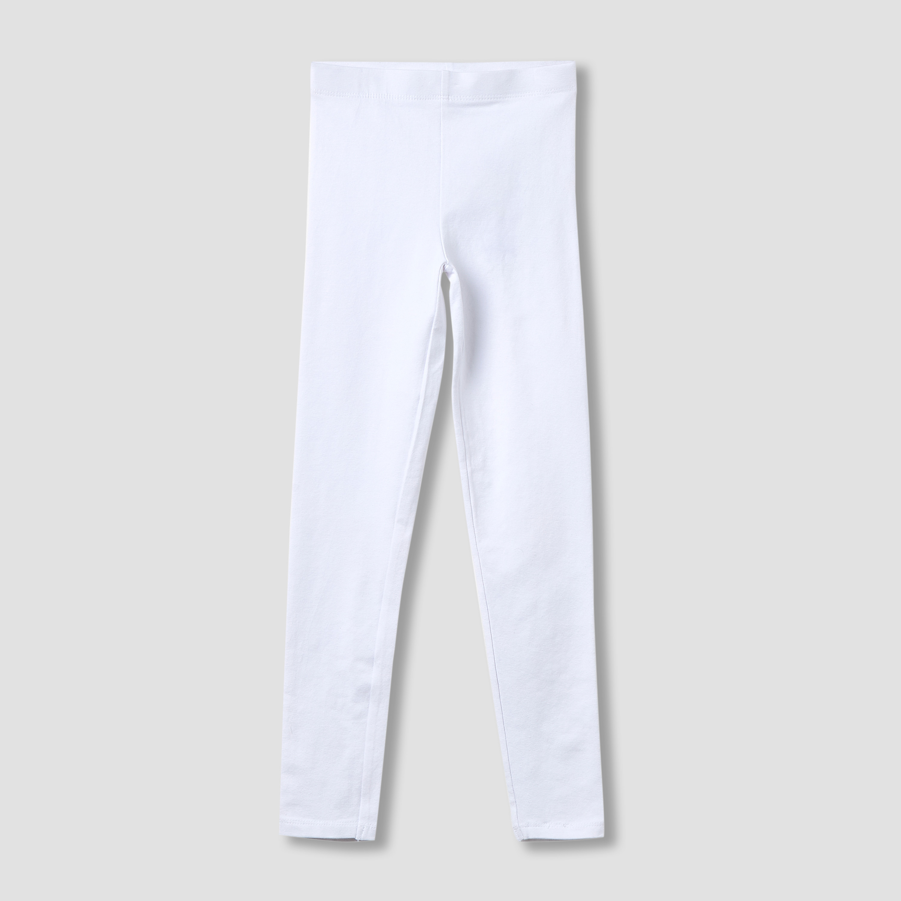 Juniors Plain Leggings with Elasticised Waistband - Set of 2-girls-clothing-multipacks-image-2