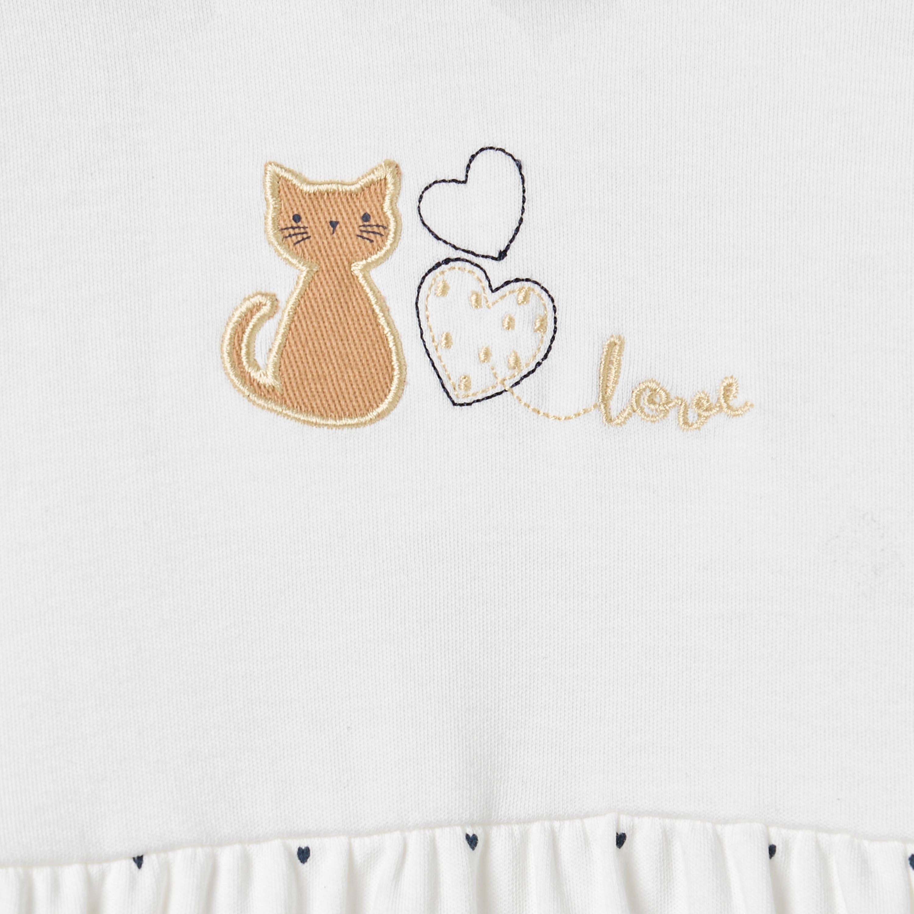 أفرول بطبعات قلوب بأكمام قصيرة وأزرار إغلاق من جونيورز-baby-girls-clothing-rompers-image-4