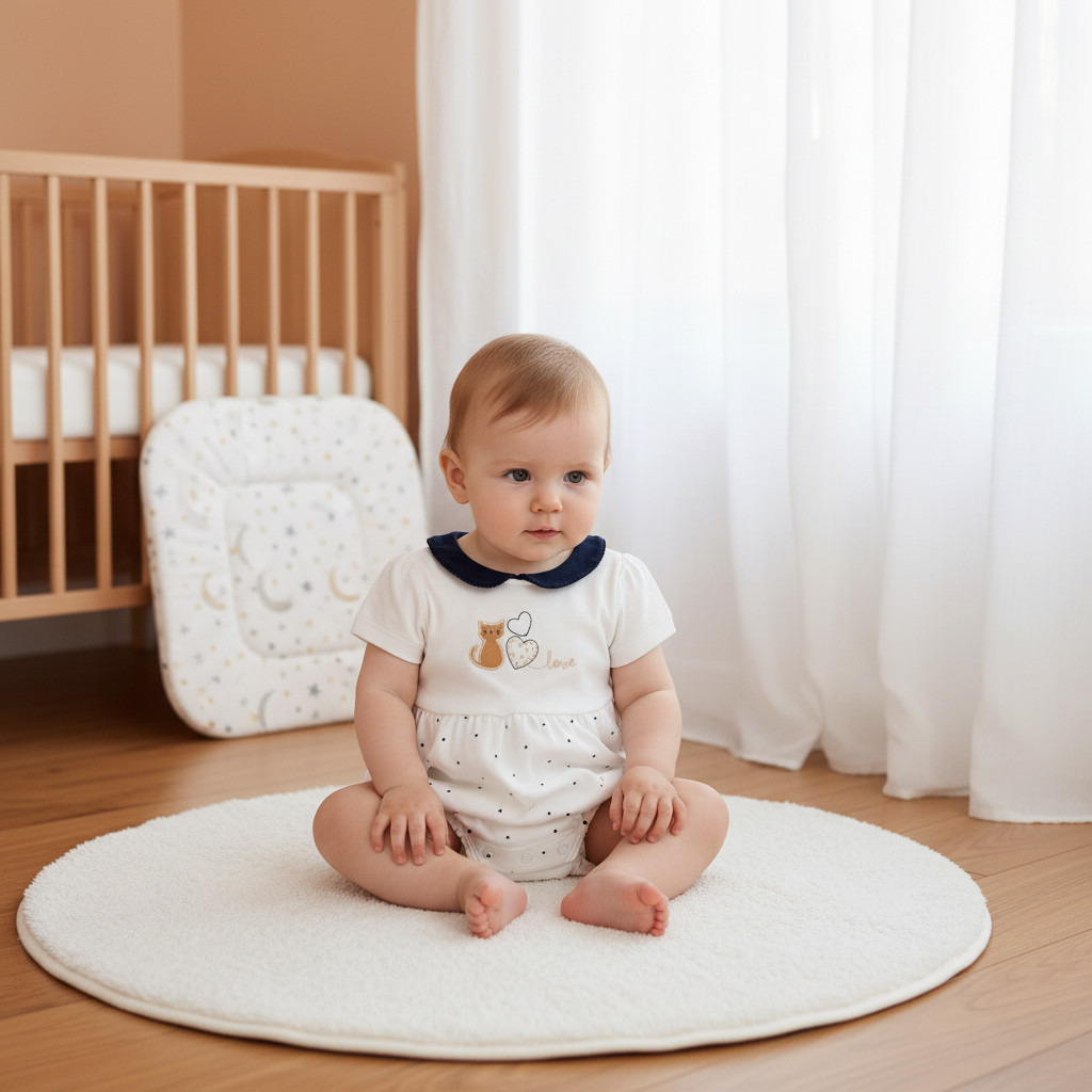 أفرول بطبعات قلوب بأكمام قصيرة وأزرار إغلاق من جونيورز-baby-girls-clothing-rompers-image-7