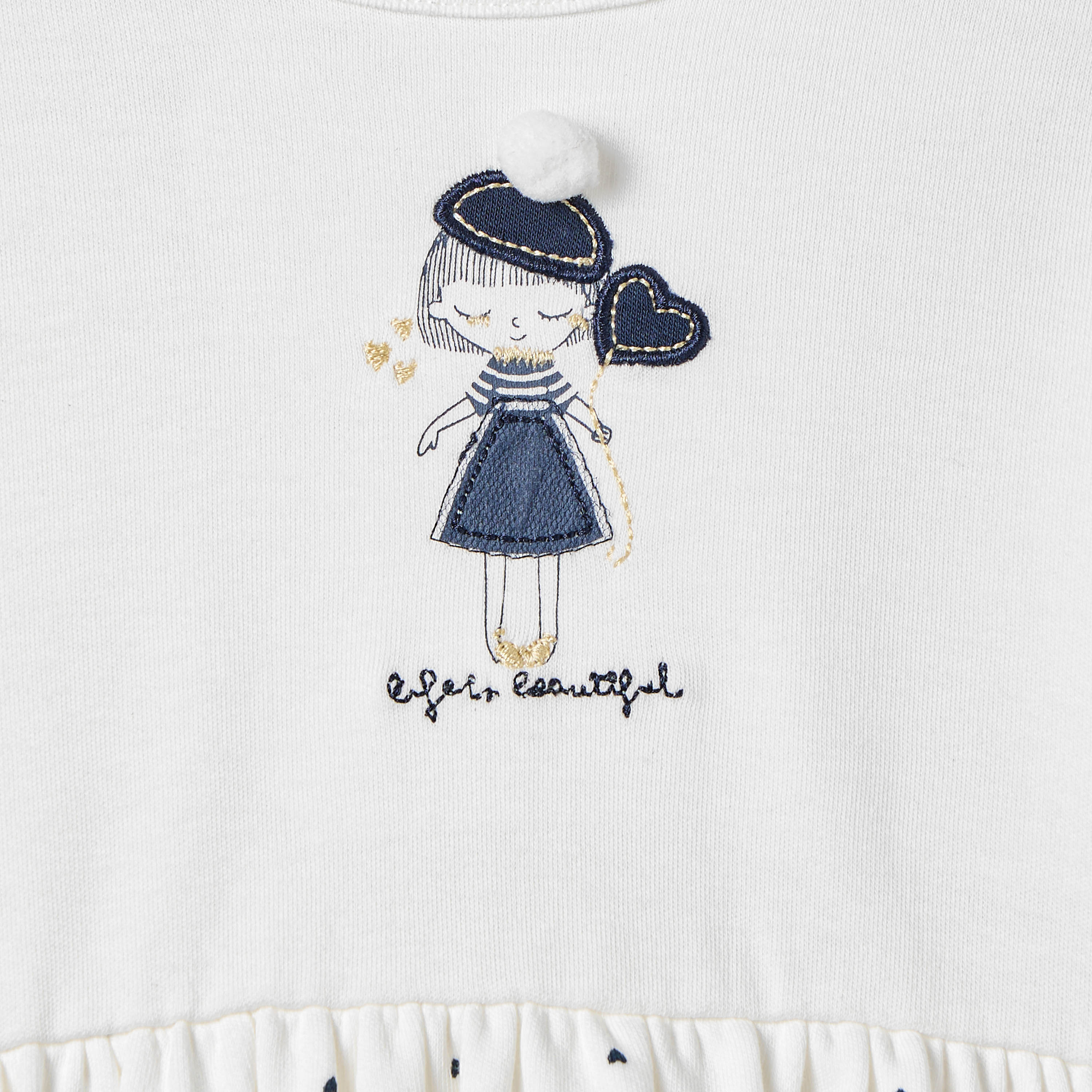 Juniors Heart Print A-line Dress with Embroidered Detail-baby-girls-clothing-dressesandjumpsuits-image-4