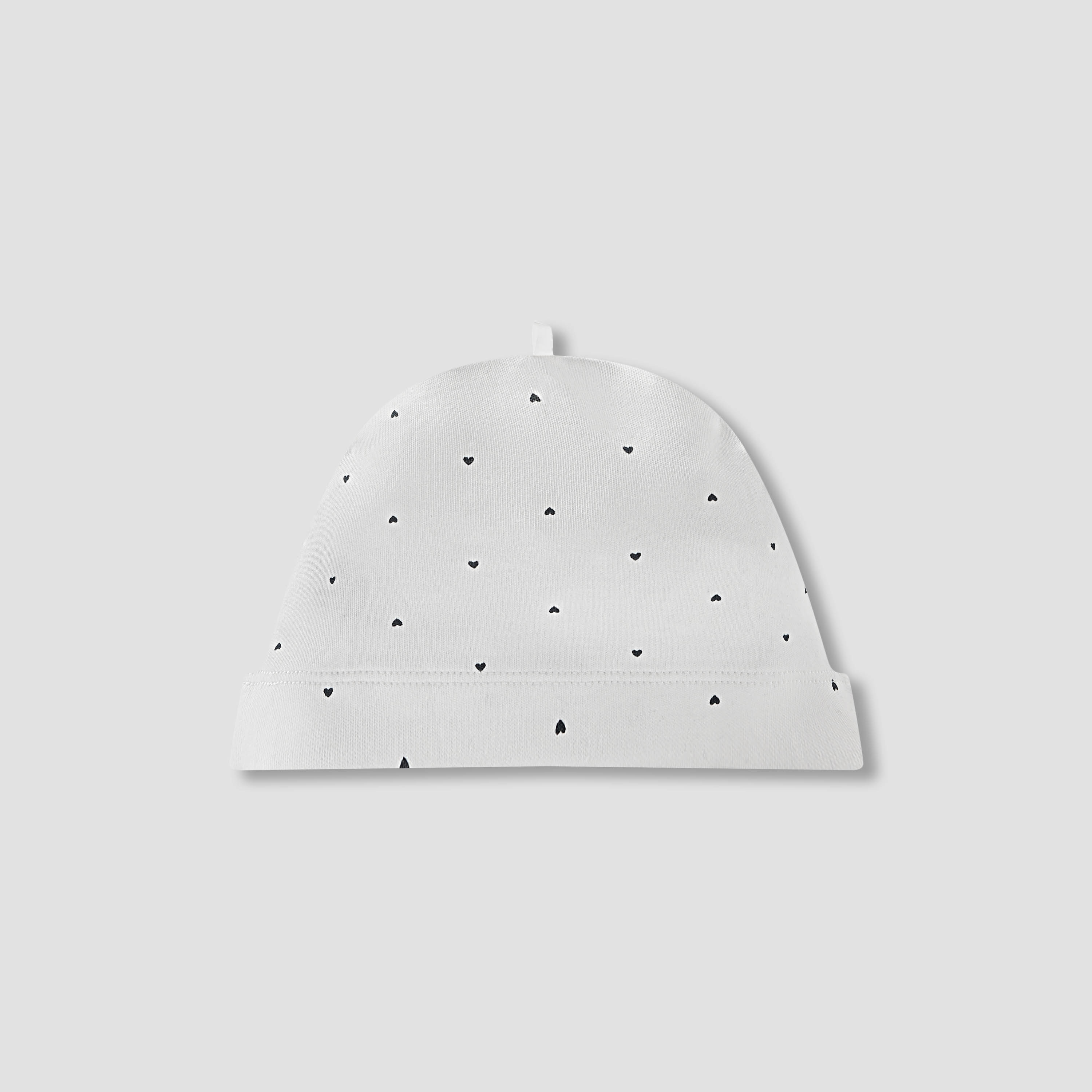 Juniors Heart Print Cap with Bow Accent-baby-girls-accessories-caps-image-3