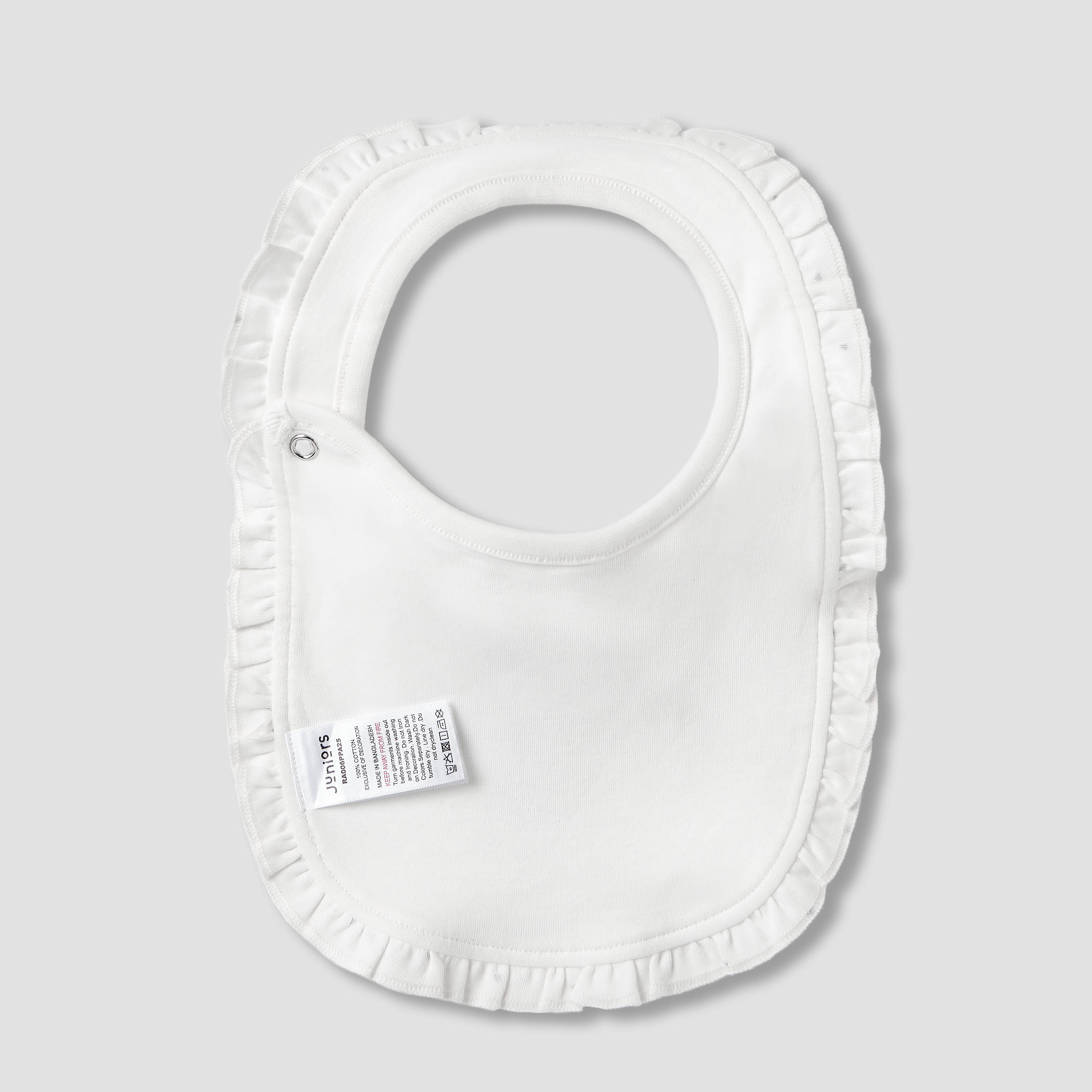 Juniors Printed Bib with Snap Button Closure-baby-feeding-bibs-image-2