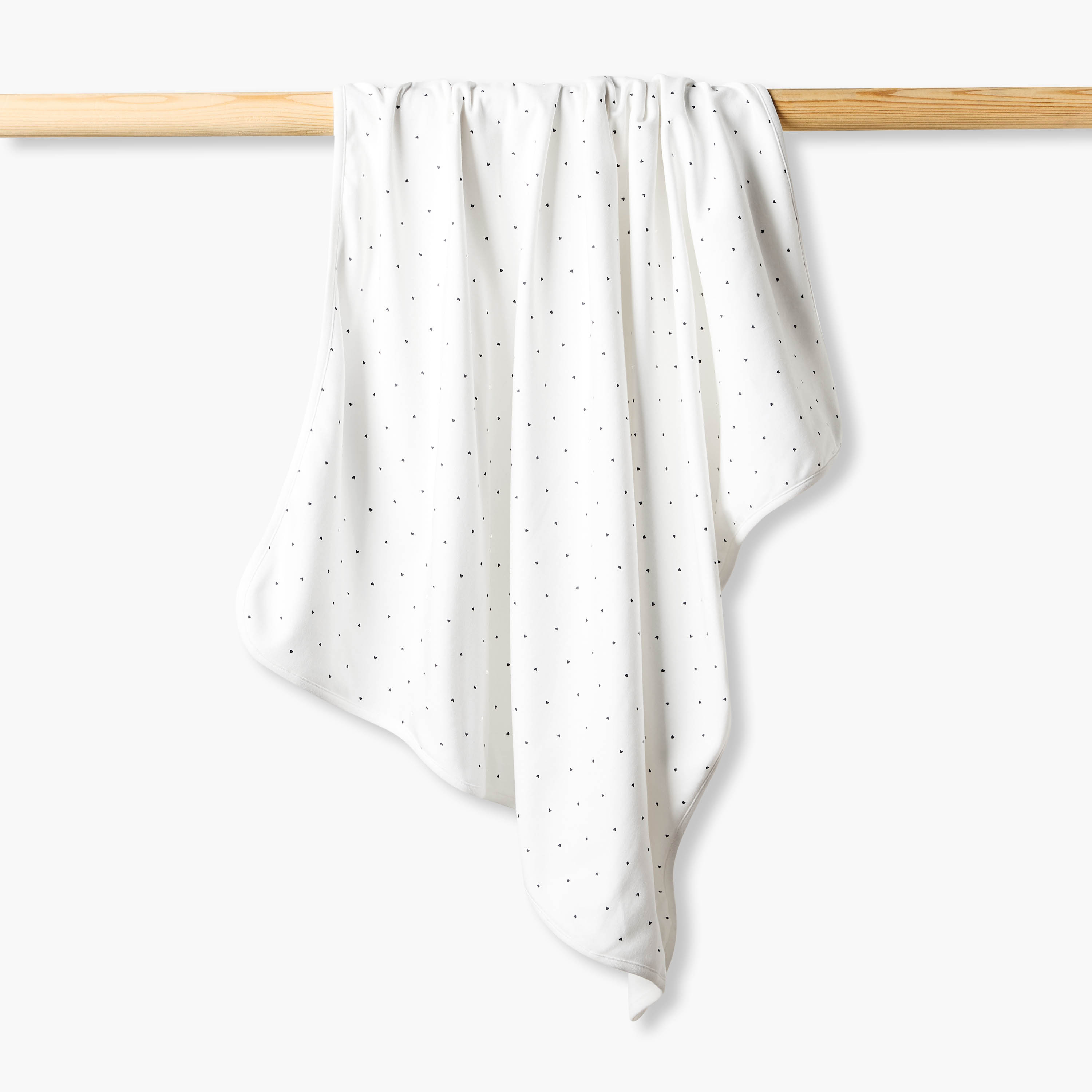 Juniors Heart Print Receiving Blanket-baby-nursery-blanketsandswaddles-receivingblankets-image-1