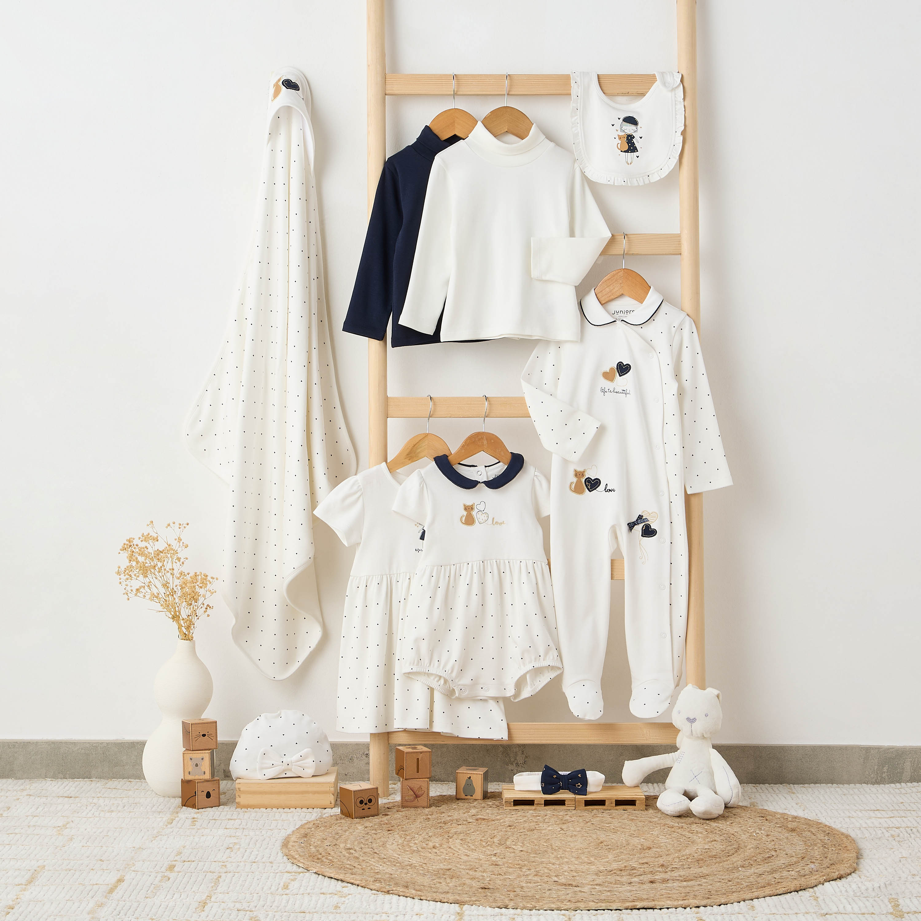 Juniors Heart Print Receiving Blanket-baby-nursery-blanketsandswaddles-receivingblankets-image-7