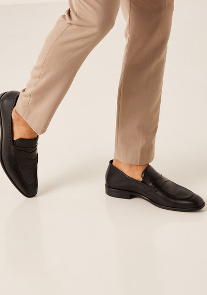 Duchini Men's Solid Slip-On Loafers-Men%27s Formal Shoes-image-0