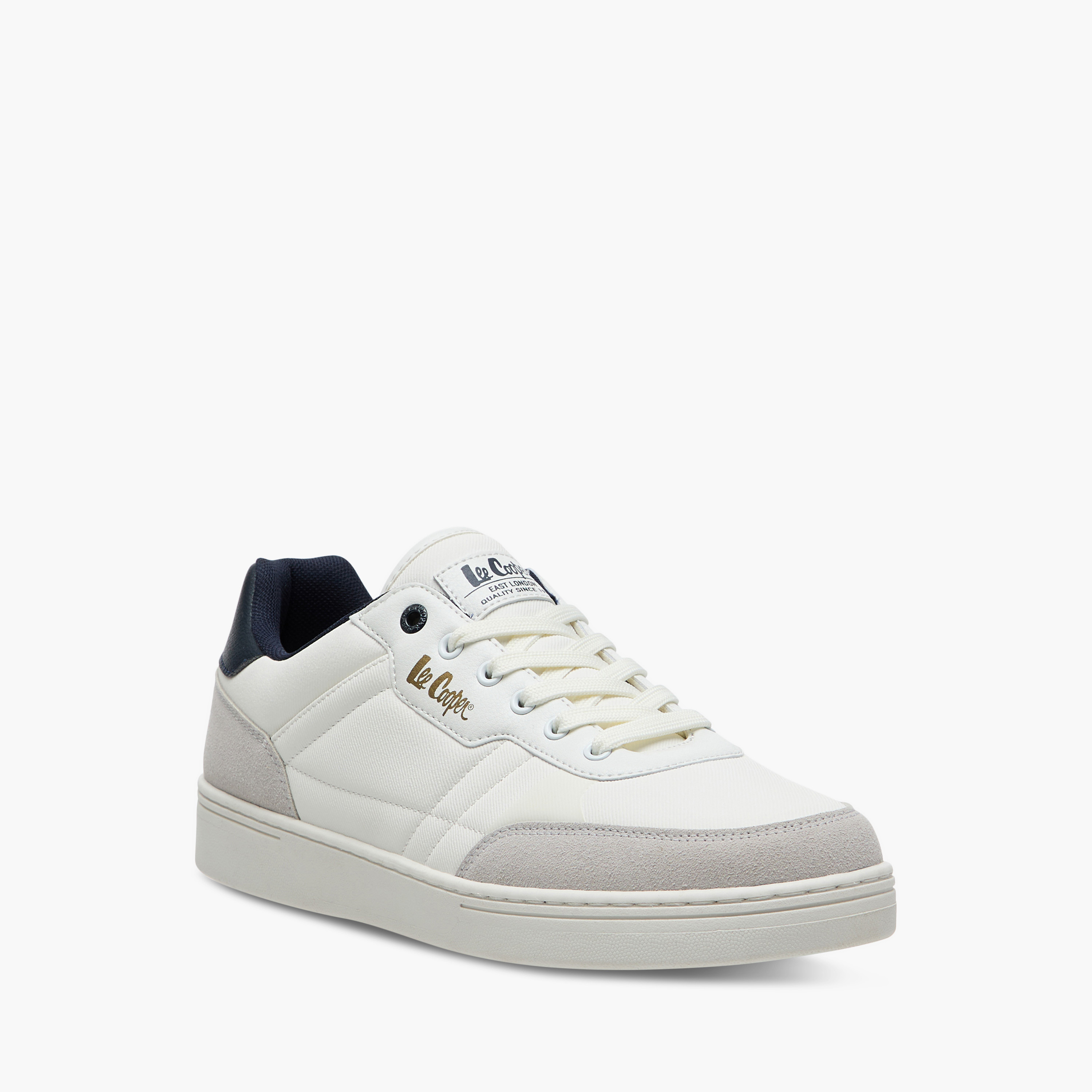 Lee Cooper Men's Logo Print Lace-Up Sneakers-men-shoes-sneakers-image-2