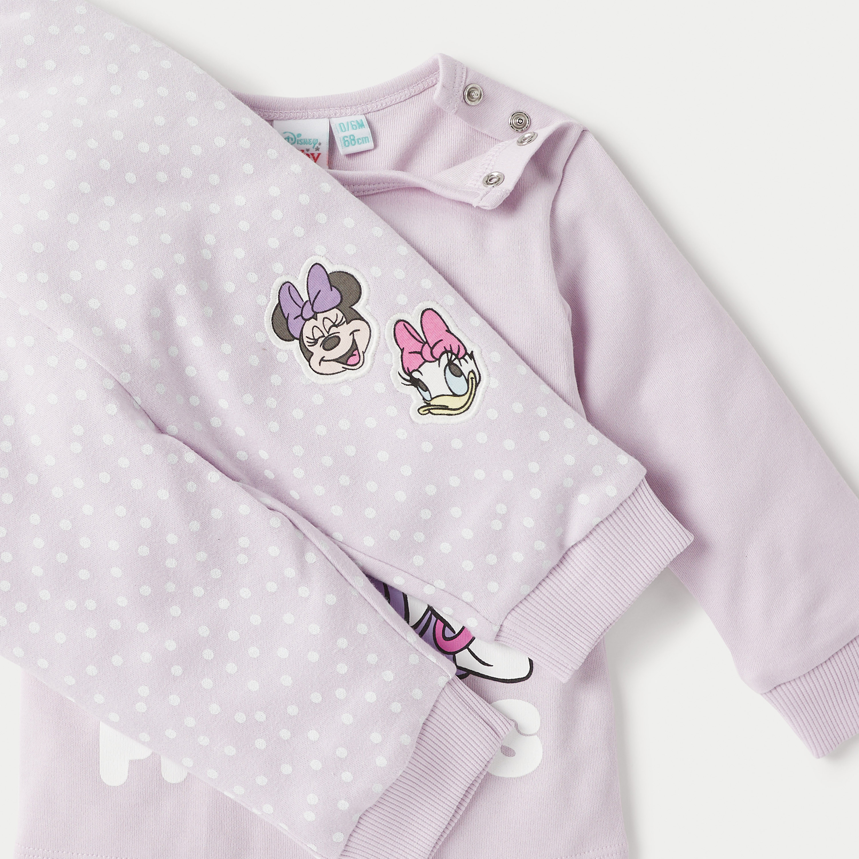 Disney Minnie Mouse and Daisy Duck Print Sweatshirt and Pyjama Set-baby-girls-clothing-nightwear-pyjamasets-image-5