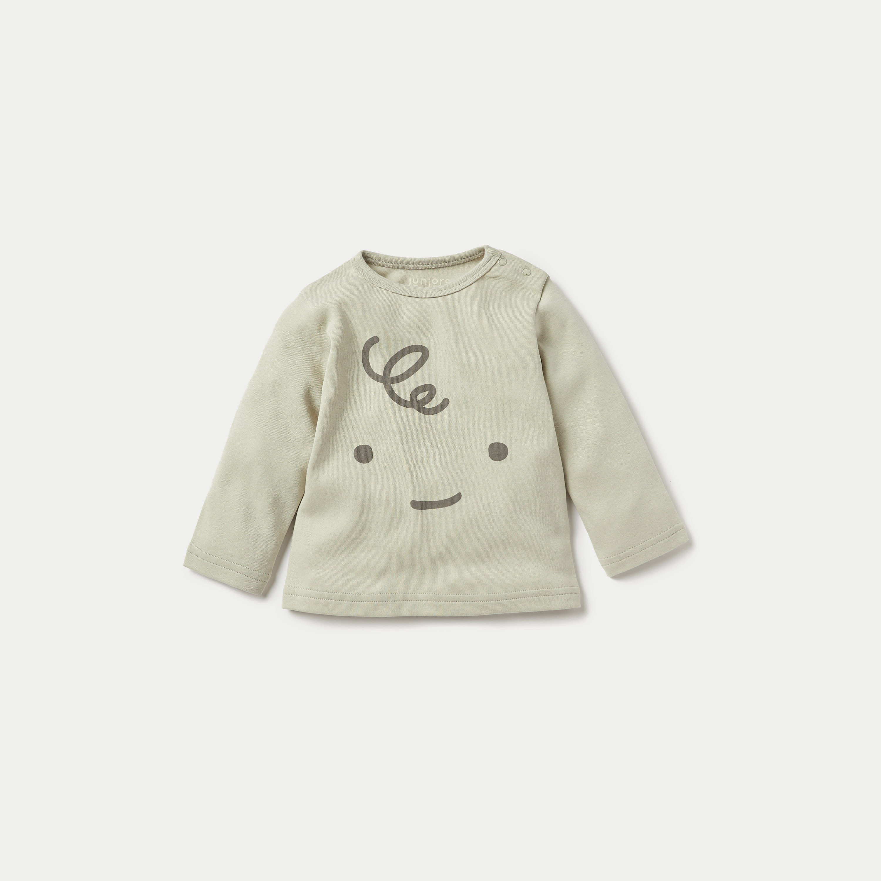Juniors Curly Smiley Print T-shirt and Pyjama Set-baby-boys-clothing-nightwear-pyjamasets-image-2