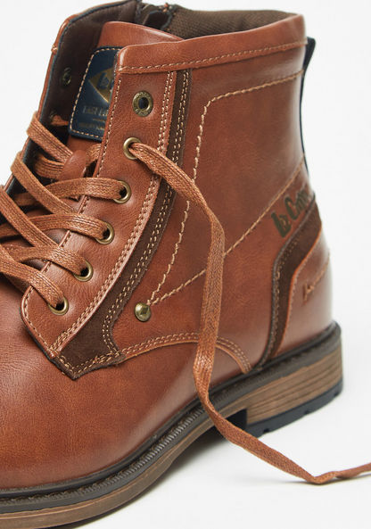 Lee Cooper Men's Chukka Boots with Zip Closure-Men%27s Boots-image-3