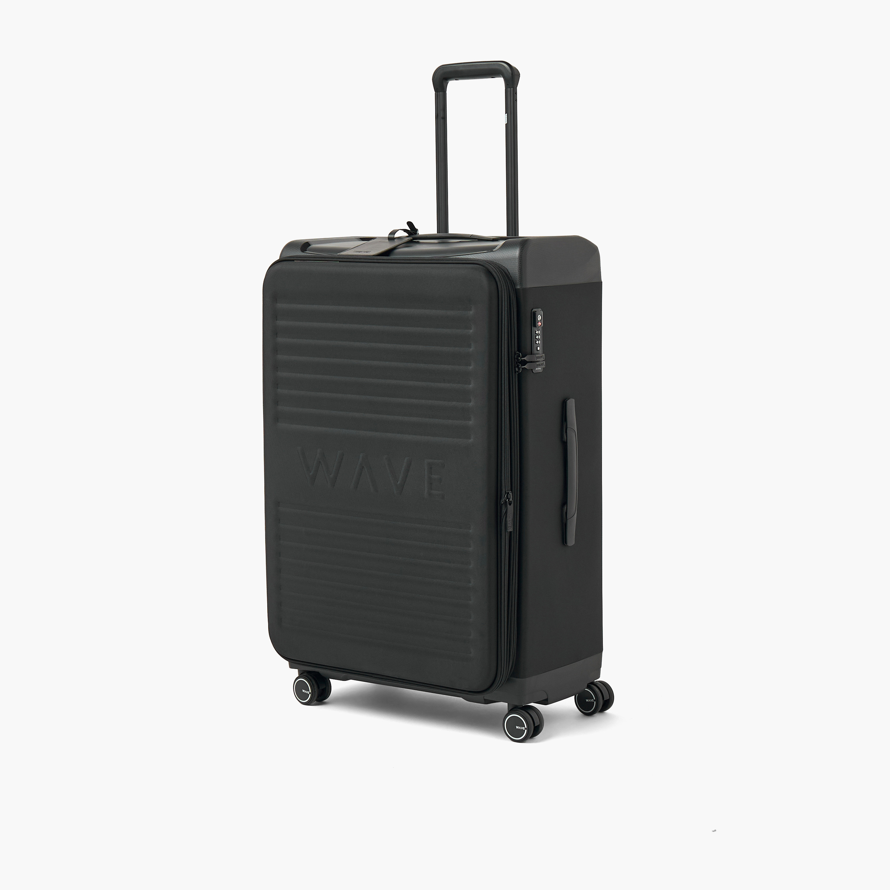 WAVE Textured Softcase Luggage Trolley with Retractable Handle - 28 inches Check-In Bag-travel-luggagesandbags-luggage-image-12
