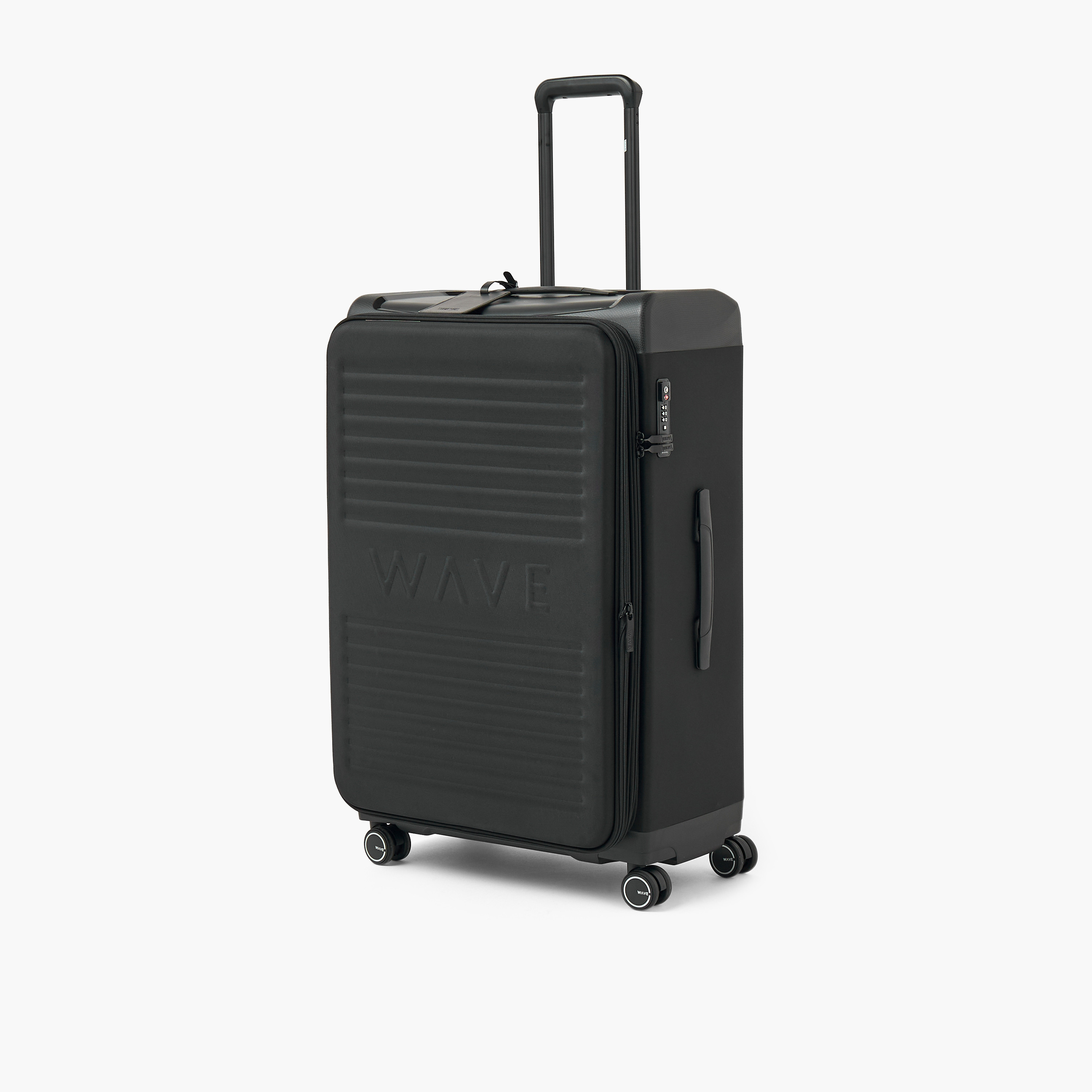 WAVE Textured Softcase Luggage Trolley with Retractable Handle - 24 inches Check-In Bag-travel-luggagesandbags-luggage-image-11