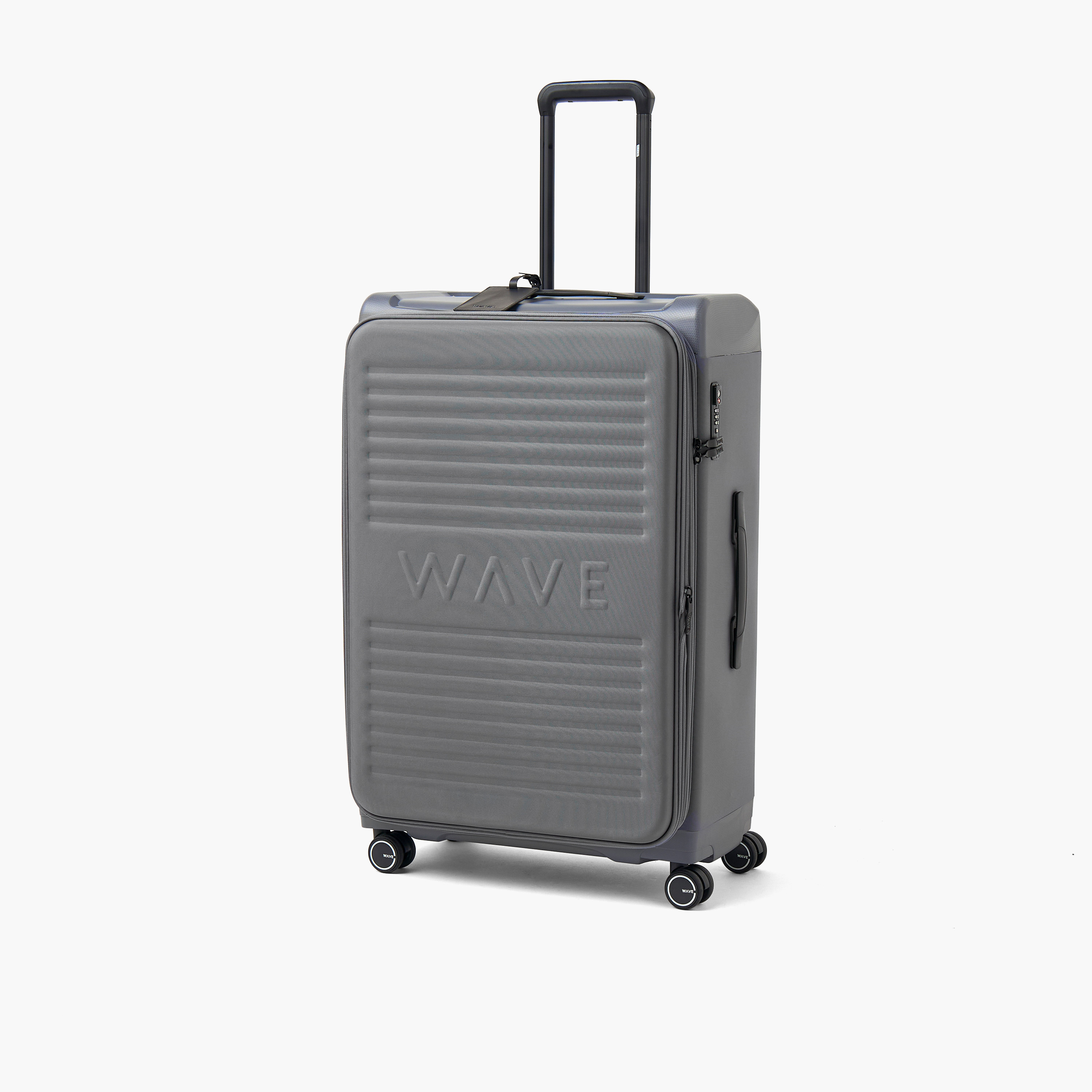 WAVE Textured Softcase Luggage Trolley with Retractable Handle - 24 inches Check-In Bag-travel-luggagesandbags-luggage-image-11