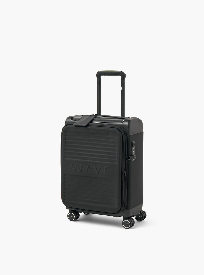 شنطة سفر ترولي لينة بارزة الملمس بمقبض قابل للسحب من ويف - 20 بوصة للكابينه-travel-luggagesandbags-luggage-image-1