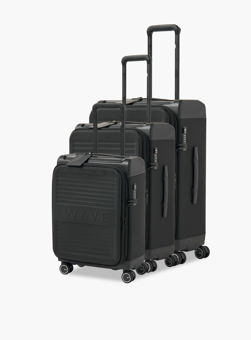 شنطة سفر ترولي لينة بارزة الملمس بمقبض قابل للسحب من ويف - 20 بوصة للكابينه-travel-luggagesandbags-luggage-image-10