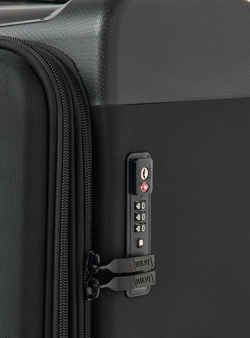 شنطة سفر ترولي لينة بارزة الملمس بمقبض قابل للسحب من ويف - 20 بوصة للكابينه-travel-luggagesandbags-luggage-image-4