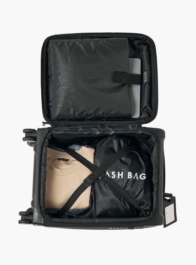 شنطة سفر ترولي لينة بارزة الملمس بمقبض قابل للسحب من ويف - 20 بوصة للكابينه-travel-luggagesandbags-luggage-image-8