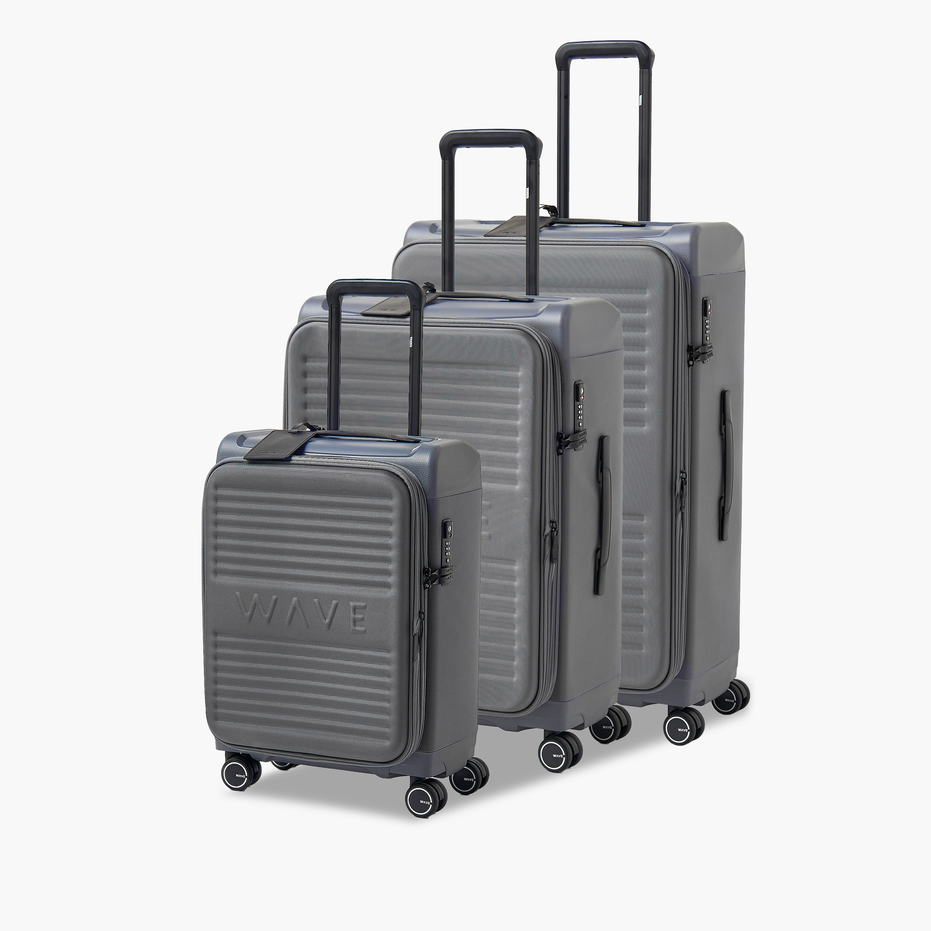 WAVE Textured Softcase Luggage Trolley with Retractable Handle - 20 inches Cabin Bag-travel-luggagesandbags-luggage-image-1