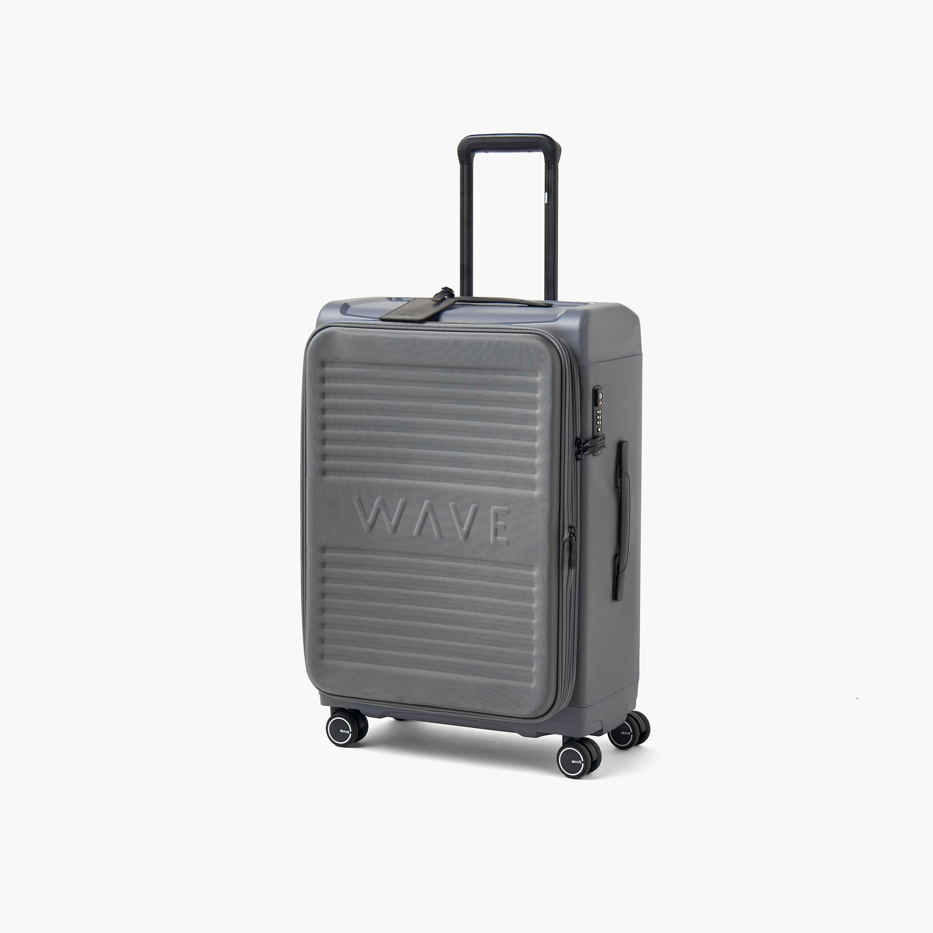 WAVE Textured Softcase Luggage Trolley with Retractable Handle - 20 inches Cabin Bag-travel-luggagesandbags-luggage-image-12