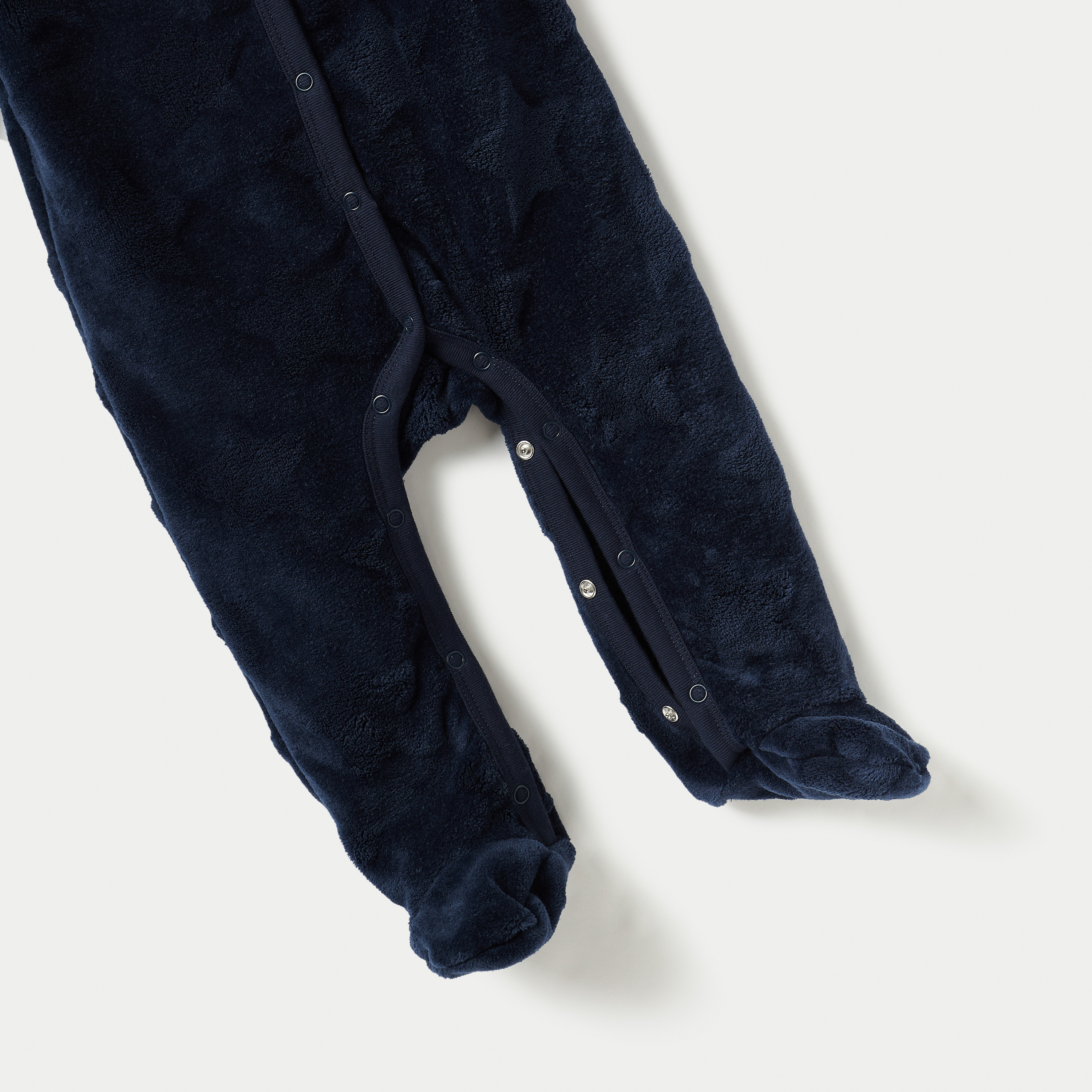 Juniors Textured Closed Feet Sleepsuit with Long Sleeves-baby-boys-clothing-nightwear-sleepsuits-image-4