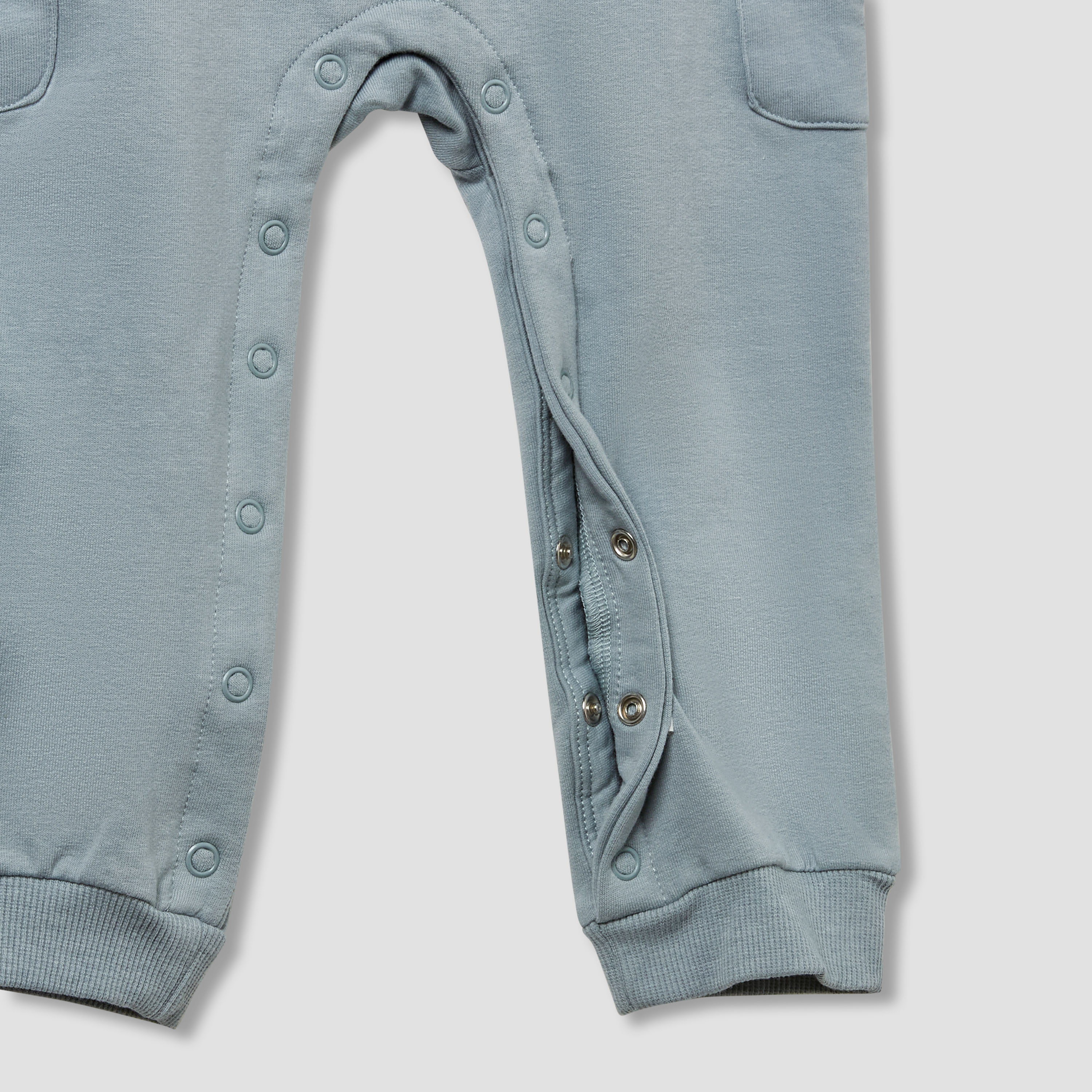 Juniors Henley Neck Sleepsuit with Teddy Applique - Cotton - Long Sleeves-baby-boys-clothing-nightwear-sleepsuits-image-4