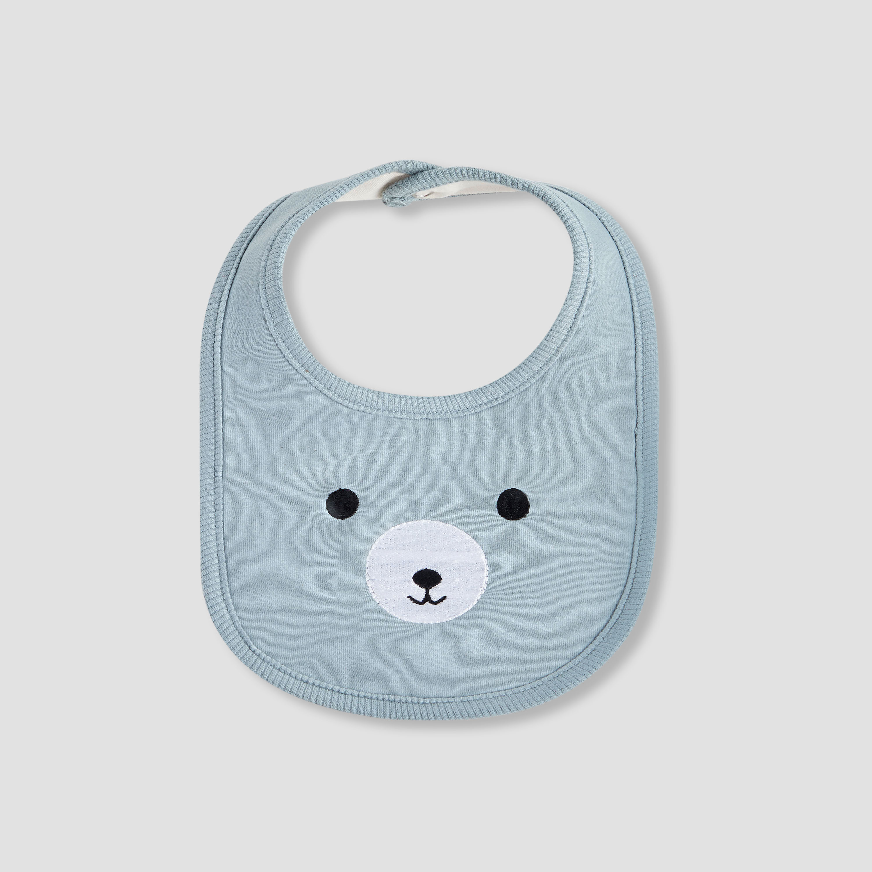 مريلة أطفال بتطريز حيوانات من جونيورز-baby-feeding-bibs-image-1