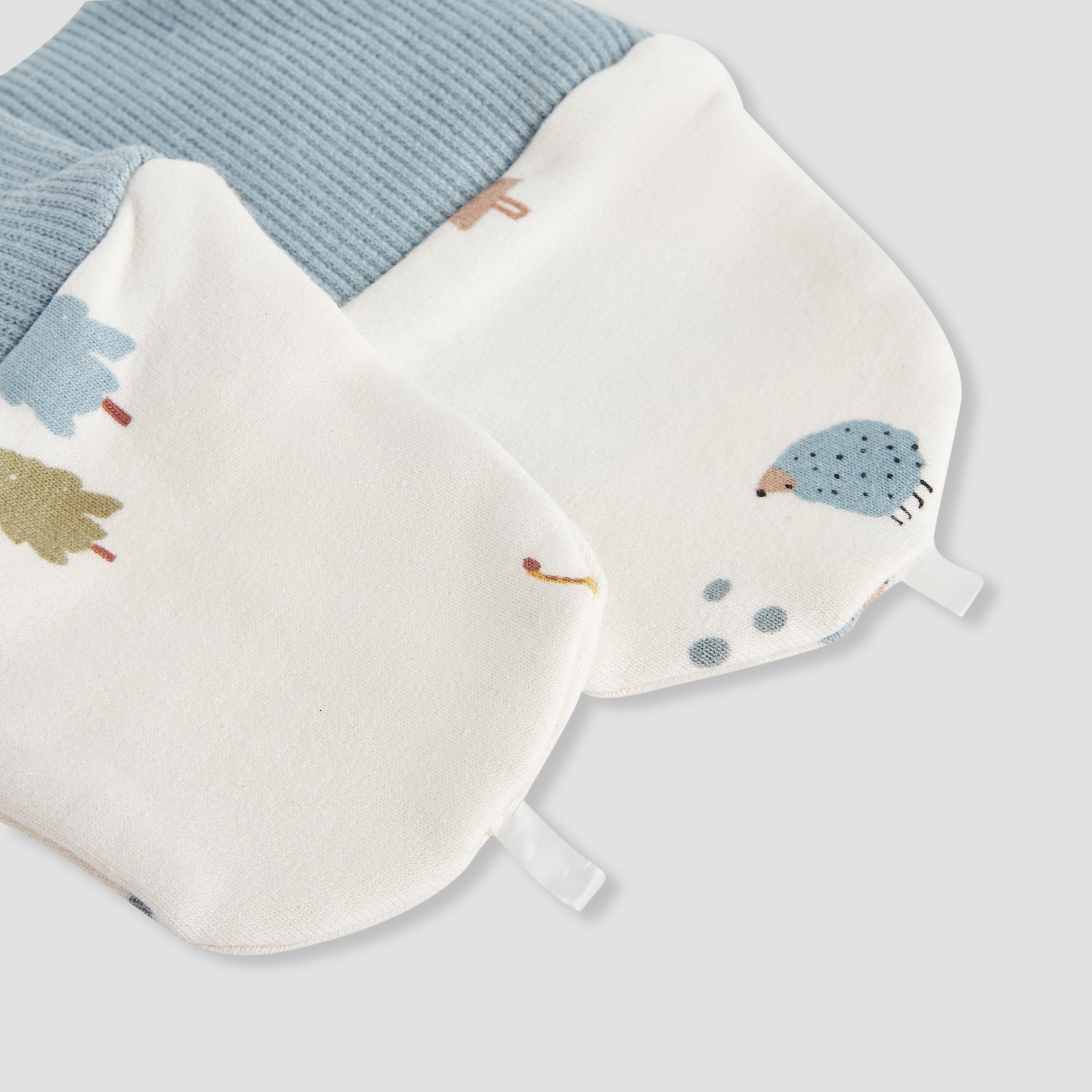 Juniors Baby Mittens with Print - 0-36 months Blue-baby-boys-accessories-mittens-image-3