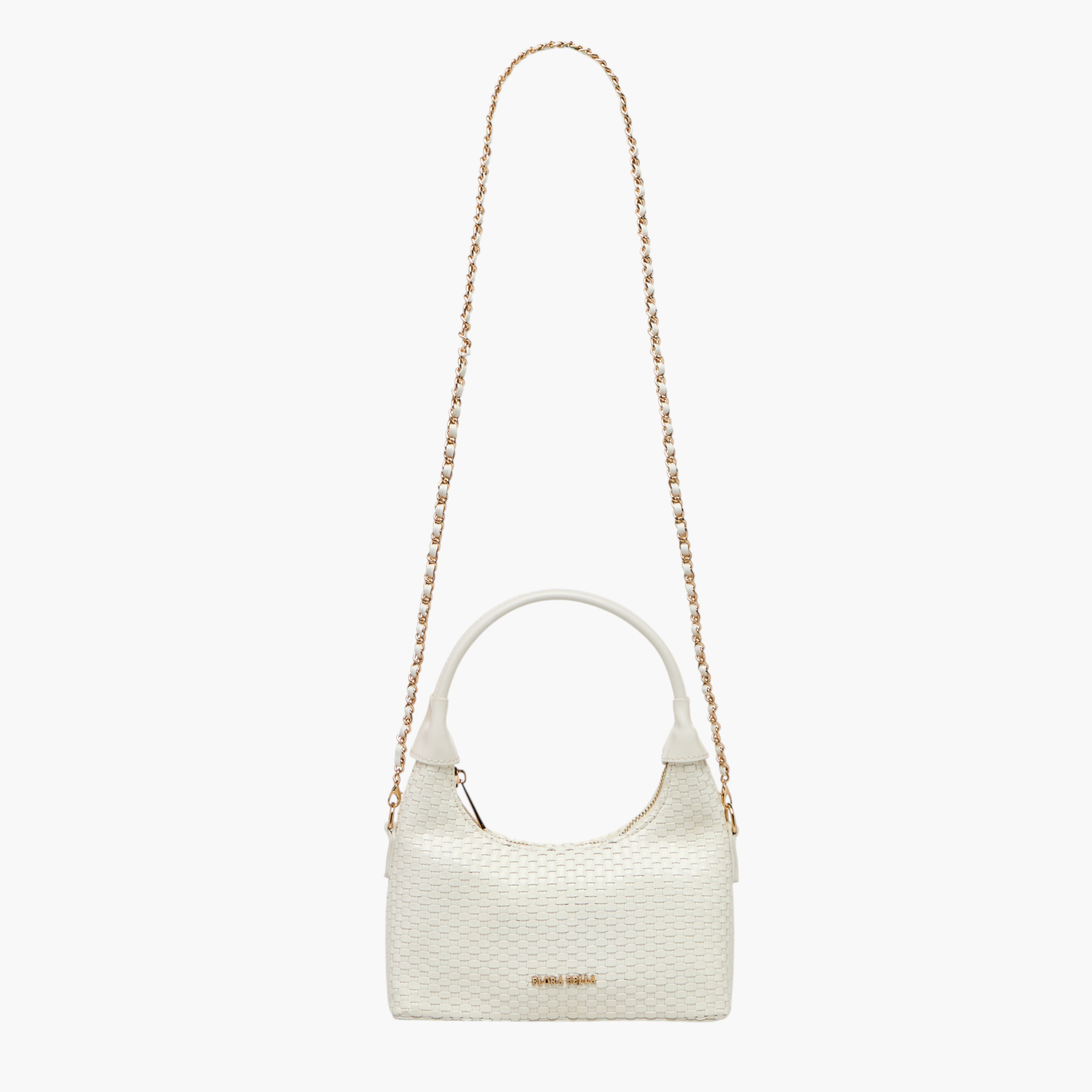 Flora Bella Weave Textured Shoulder Bag with Zip Closure-women-bagsandwallets-handbags-image-3