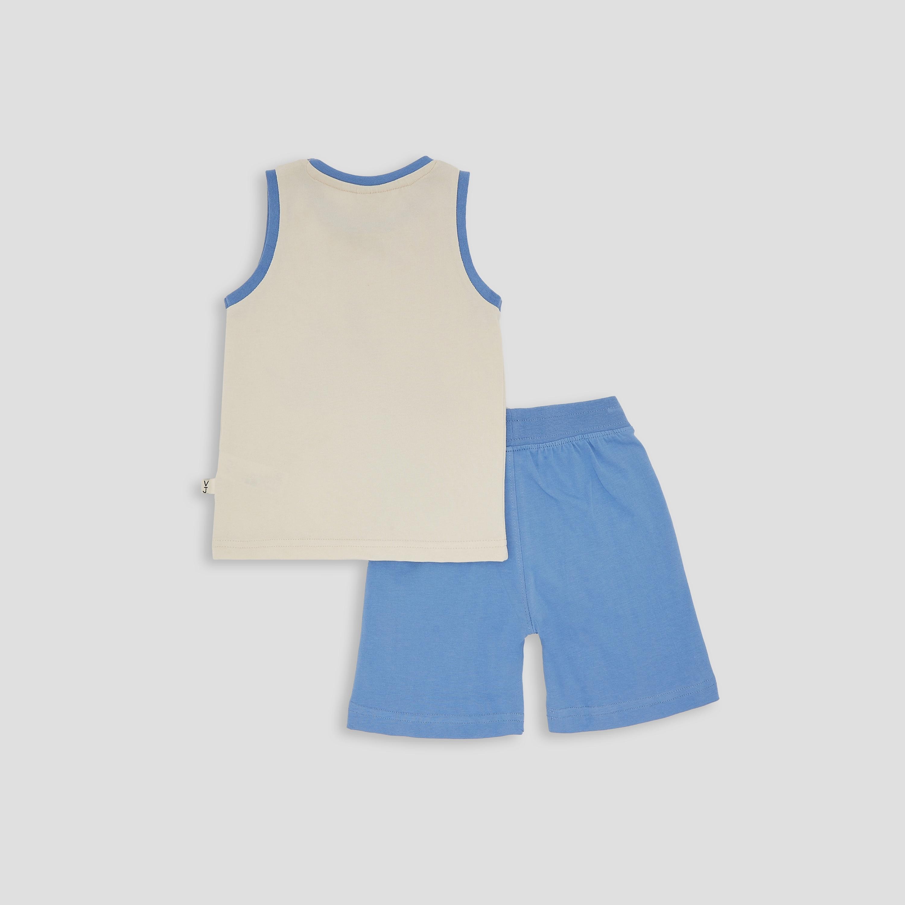 صديري مطبوع بدون أكمام مع شورت من فيكتور اند جين-baby-boys-clothing-setsandcoords-image-2