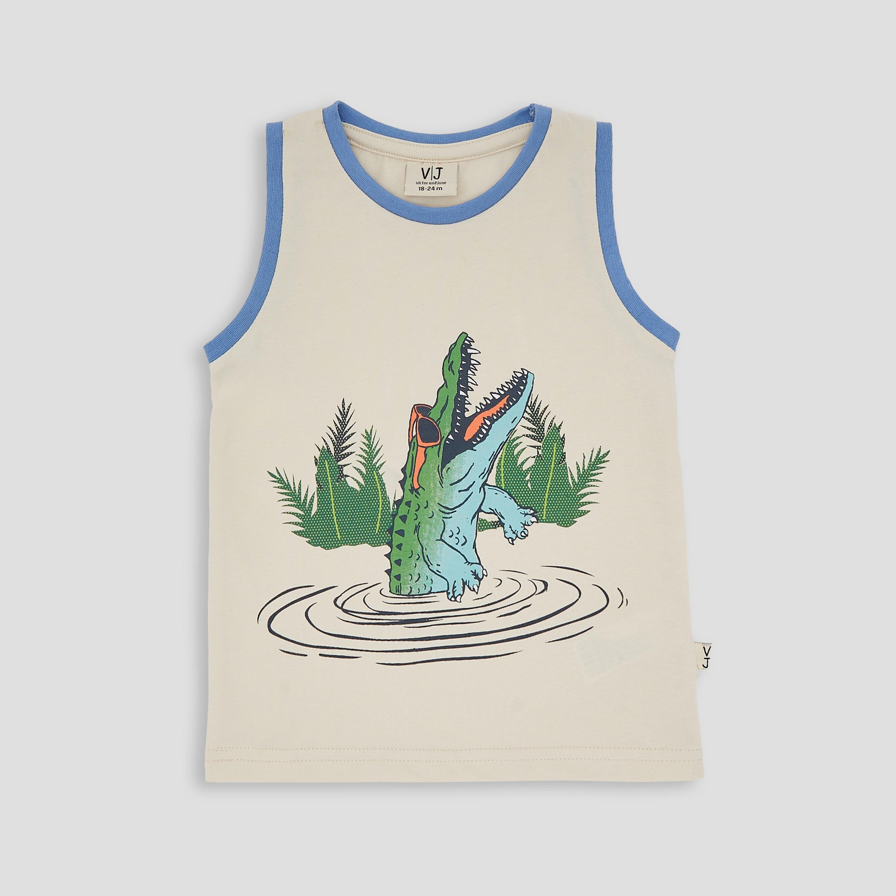 صديري مطبوع بدون أكمام مع شورت من فيكتور اند جين-baby-boys-clothing-setsandcoords-image-3