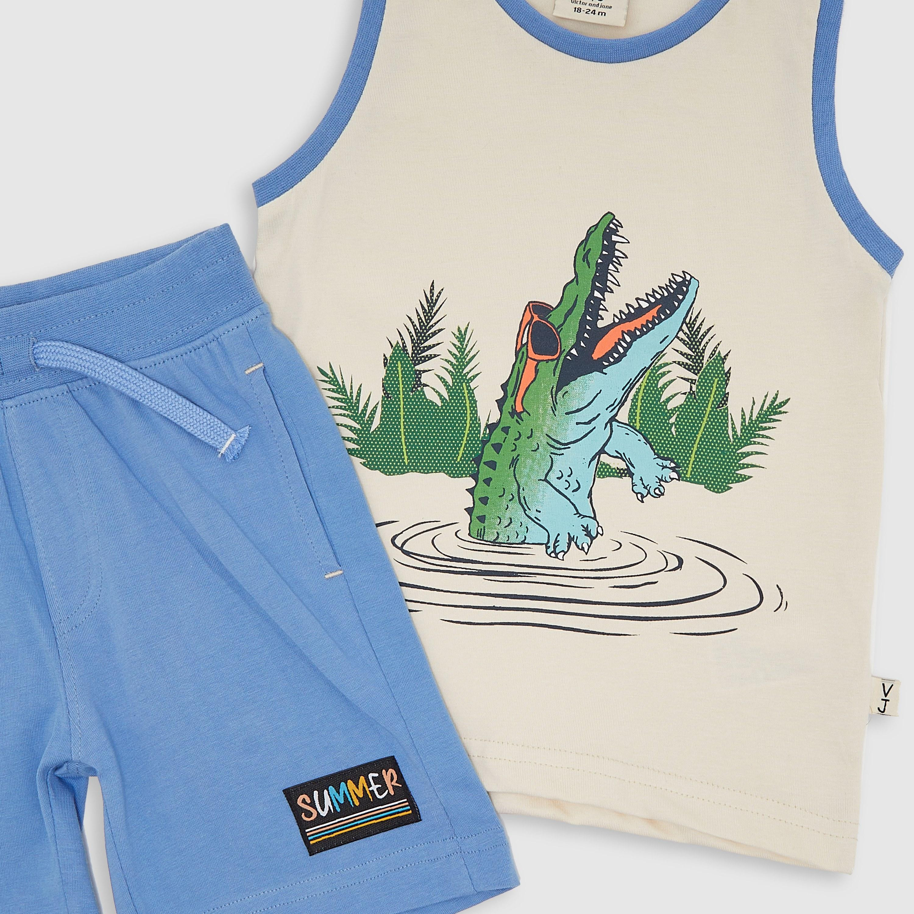 صديري مطبوع بدون أكمام مع شورت من فيكتور اند جين-baby-boys-clothing-setsandcoords-image-5