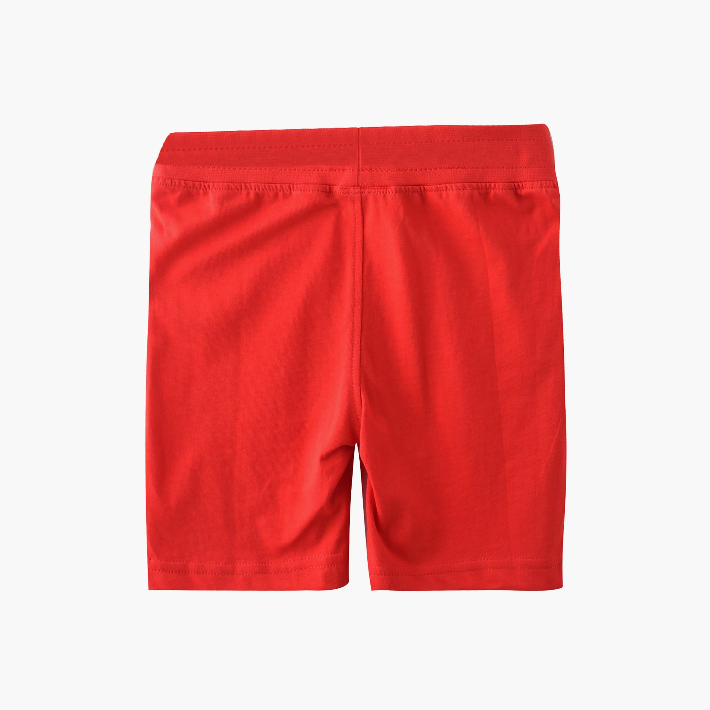 طقم تي شيرت بأكمام قصيرة وشورت بطبعة ليتس رايد من فيكتور اند جين-baby-boys-clothing-setsandcoords-image-5