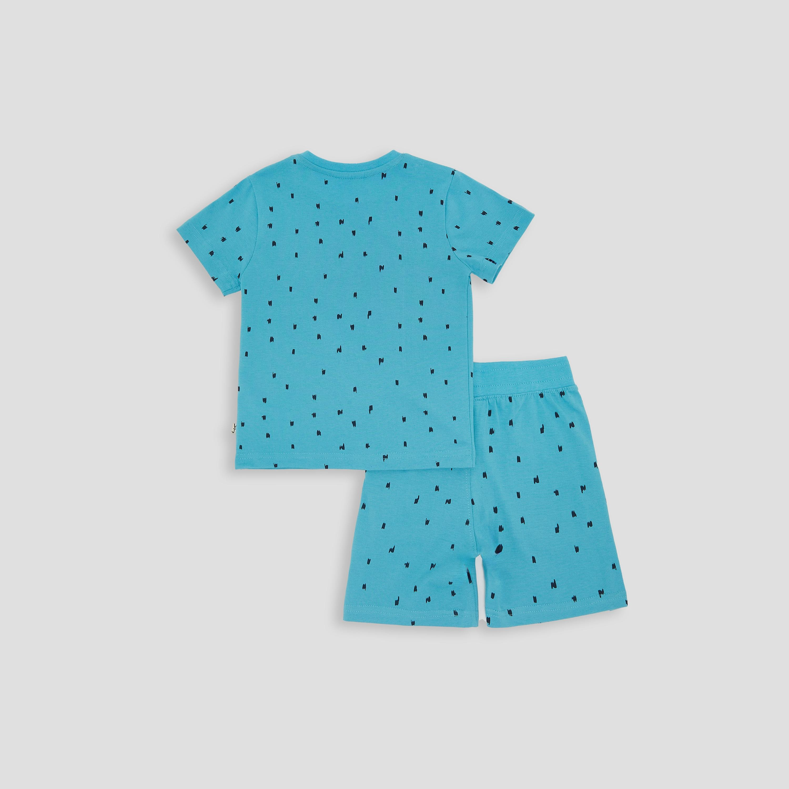 Victor & Jane Printed Short Sleeves T-Shirt with Shorts-boys-clothing-setsandcoords-image-2
