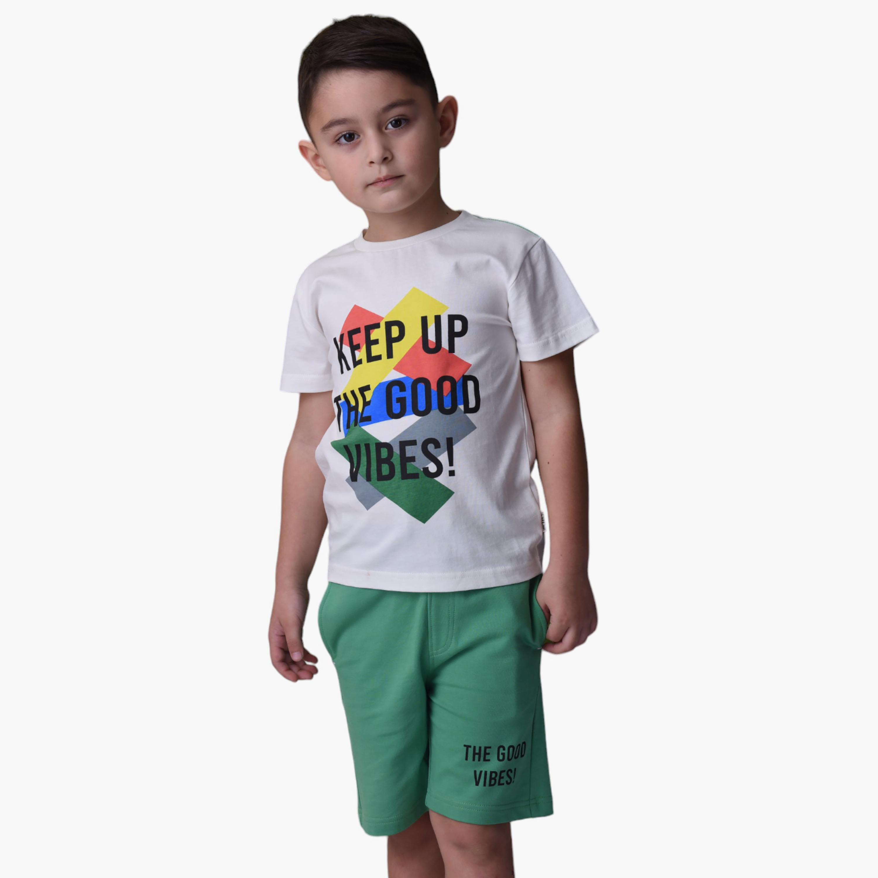 Victor and Jane 2-Piece Printed 100% Cotton T-Shirt & Shorts Set-boys-clothing-setsandcoords-image-5